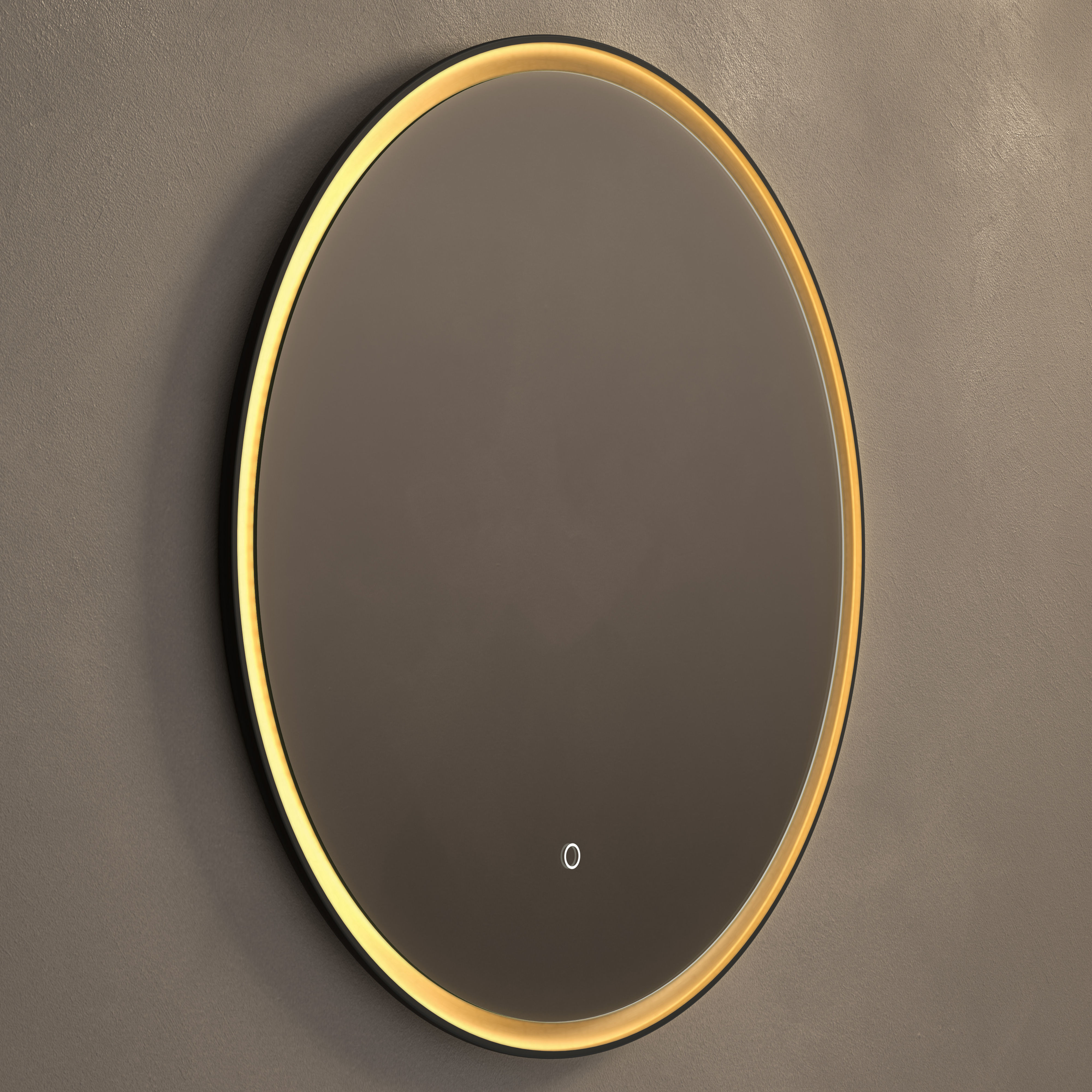Origins Living Luxor Round Mirror Black/Gold 800mm - LXR-01D080-01