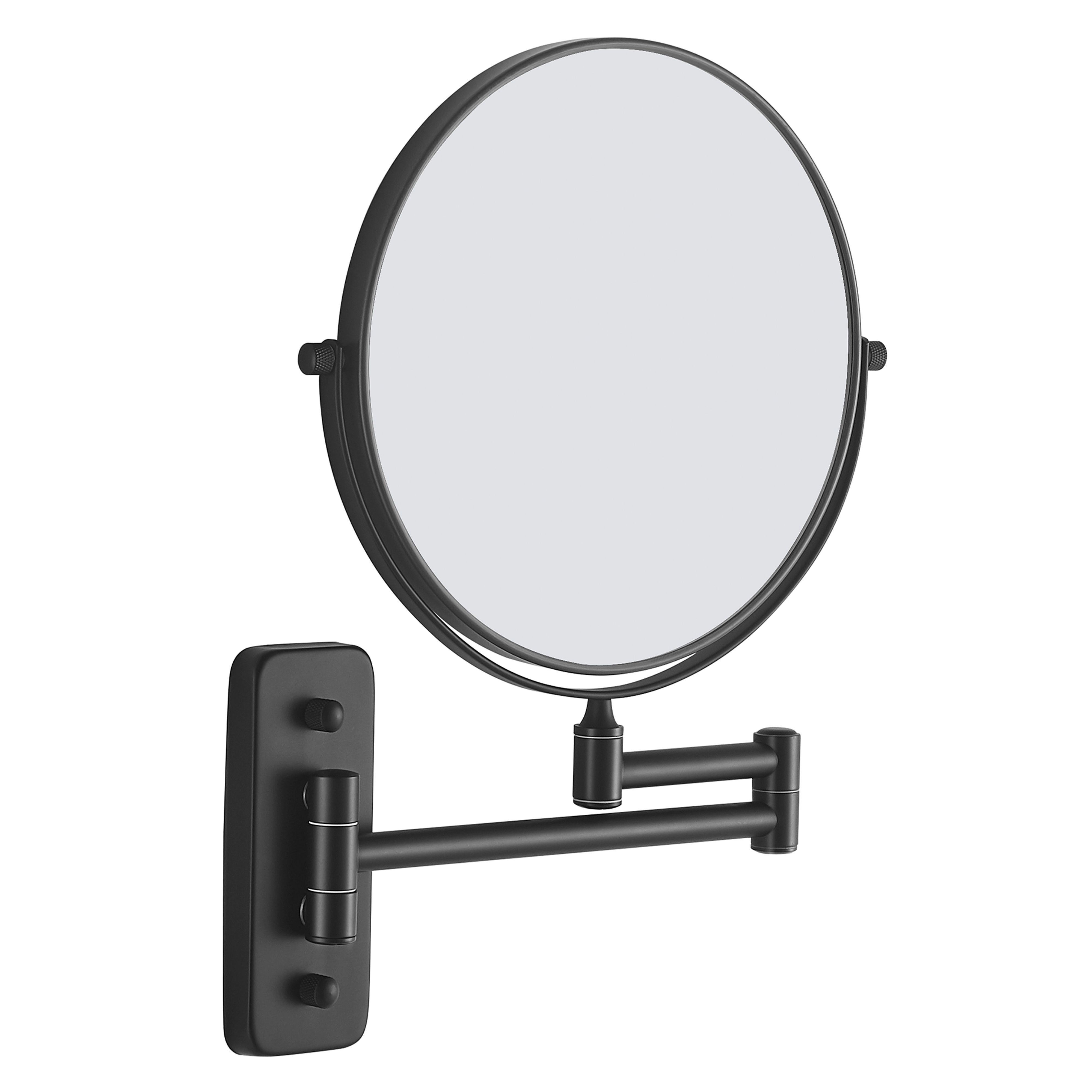 Origins Living Mason Reversible 5x Magnifying Wall Mirror Black 255mm x 315mm - MSN-007520-BK