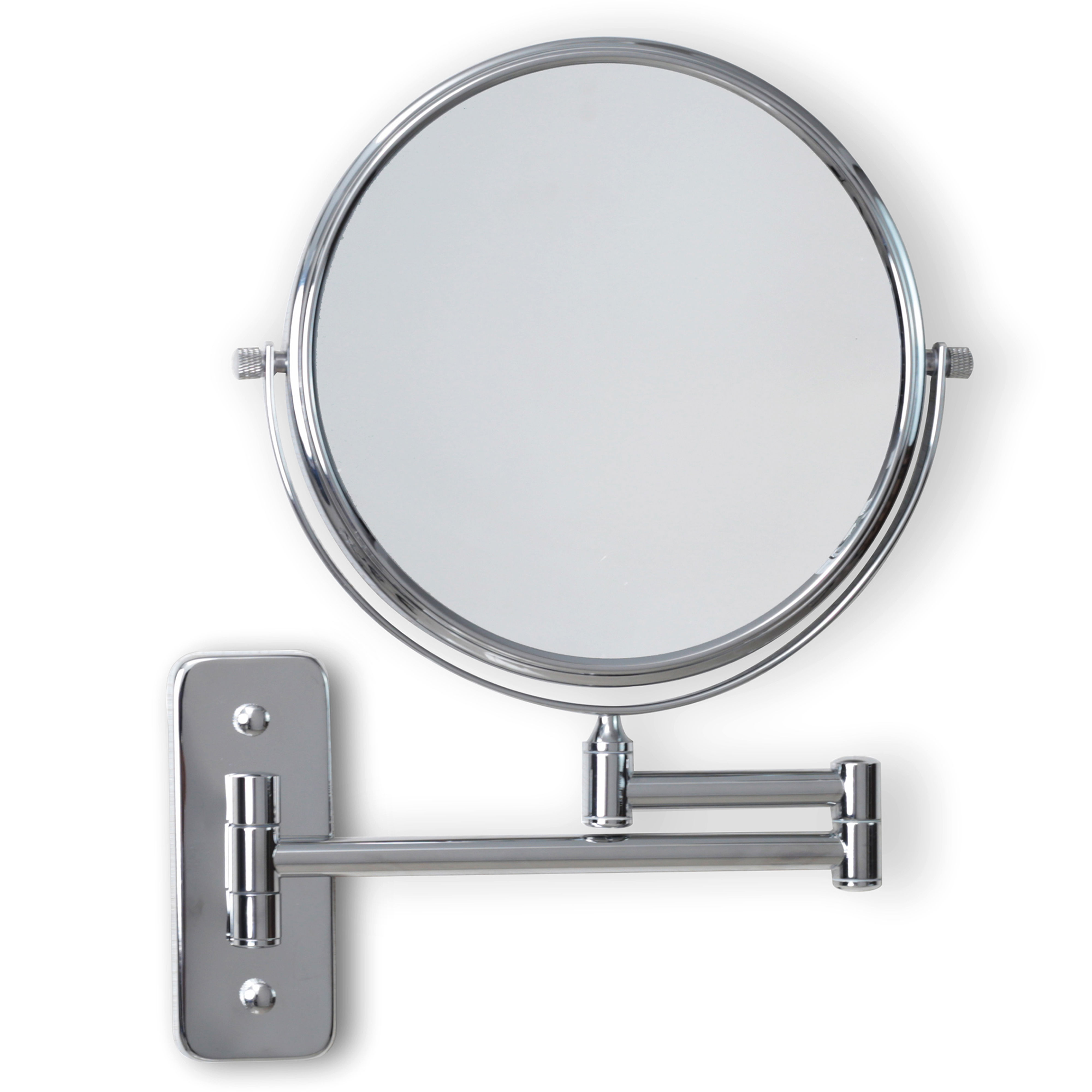 Origins Living Mason Reversible 7x Magnifying Wall Mirror Chrome 255mm x 315mm - MSN-007720-CH