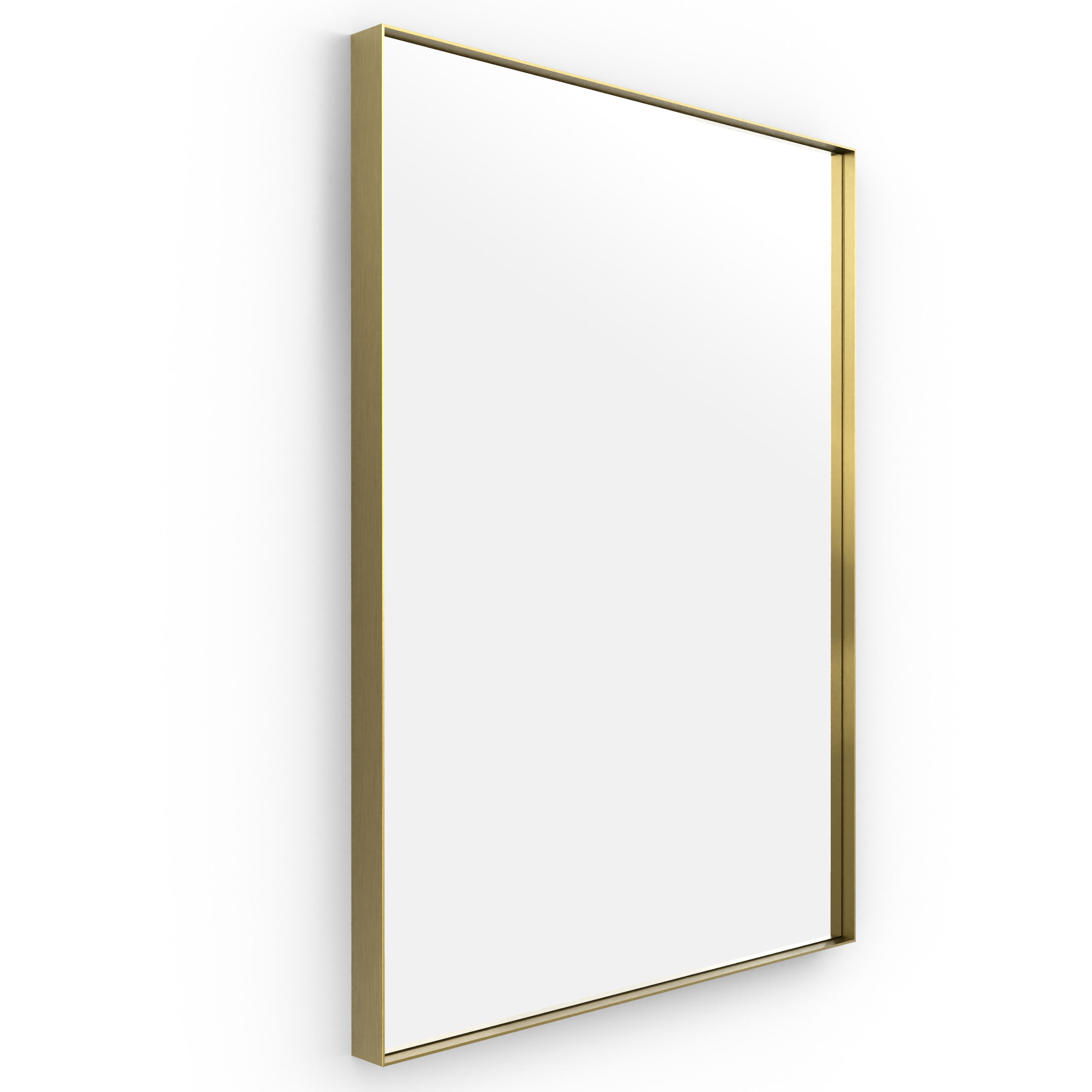 Origins Living Newington Rectangular Mirror Brushed Brass