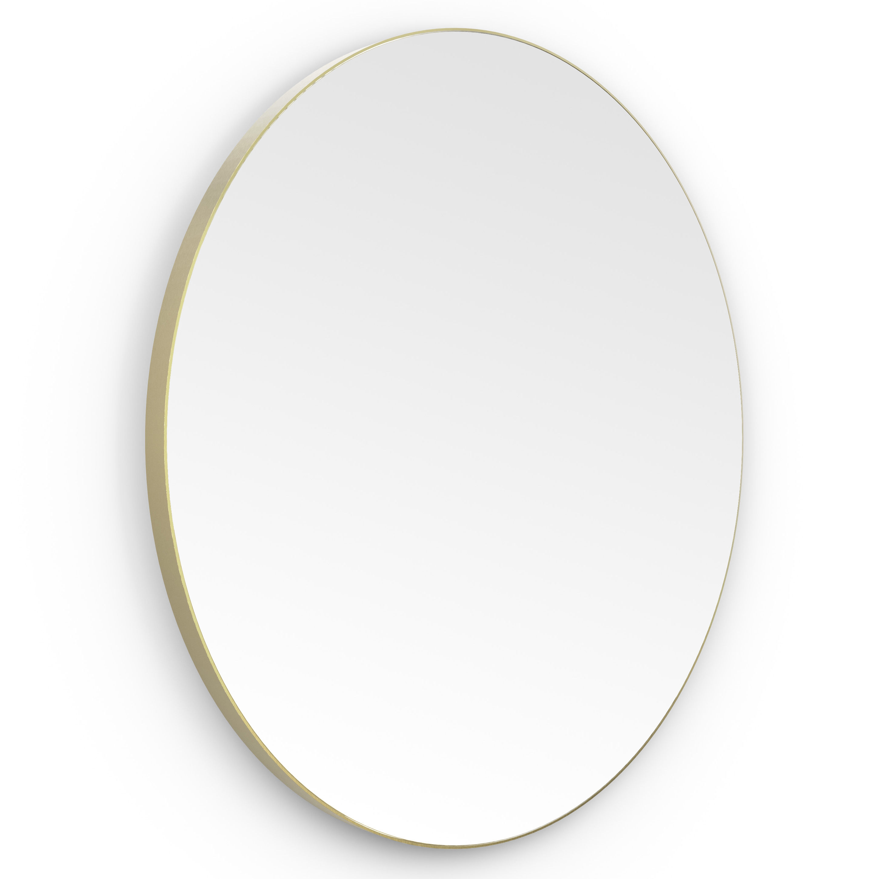 Origins Living Oslo Round Mirror Brushed Brass