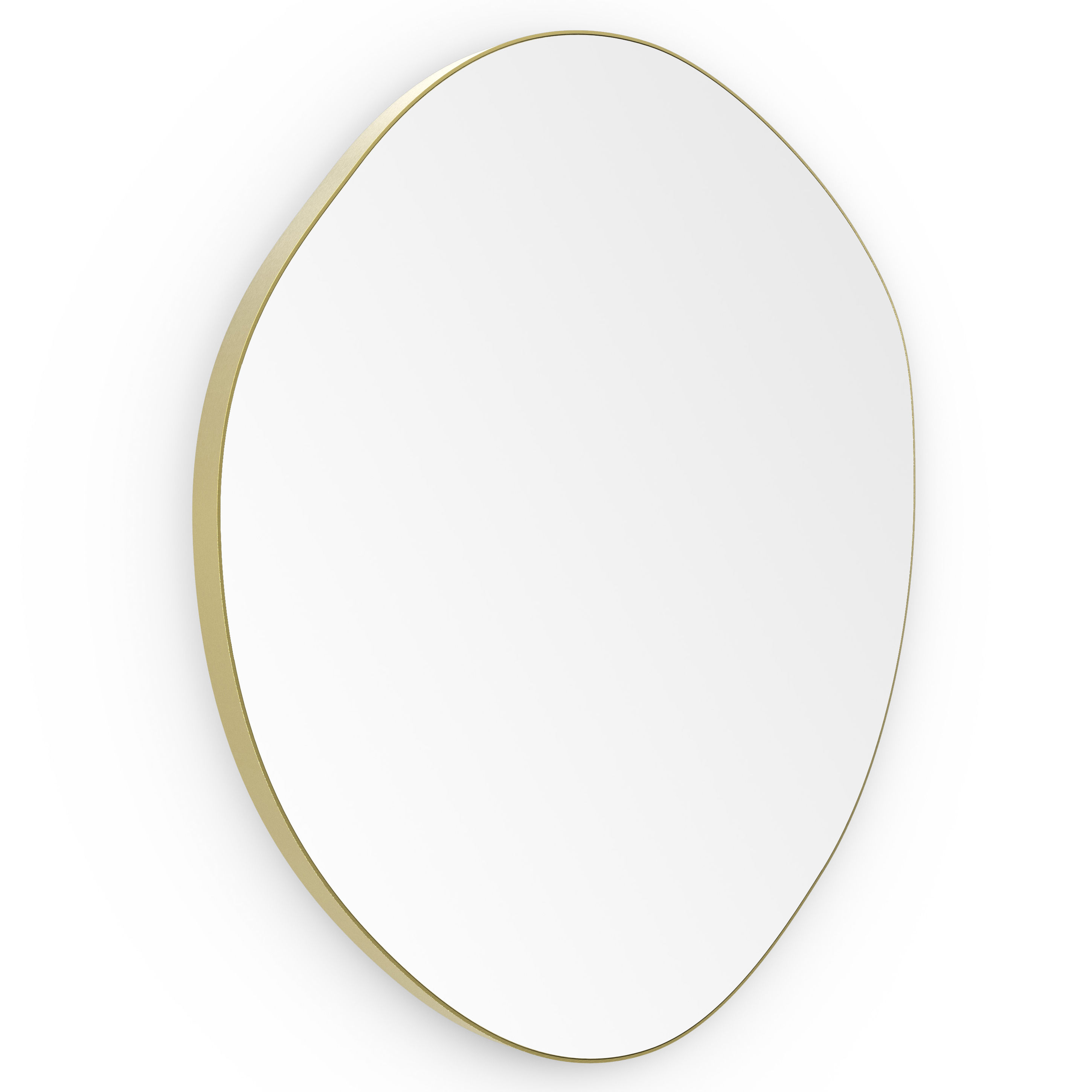 Origins Living Oslo Organic Mirror Brushed Brass