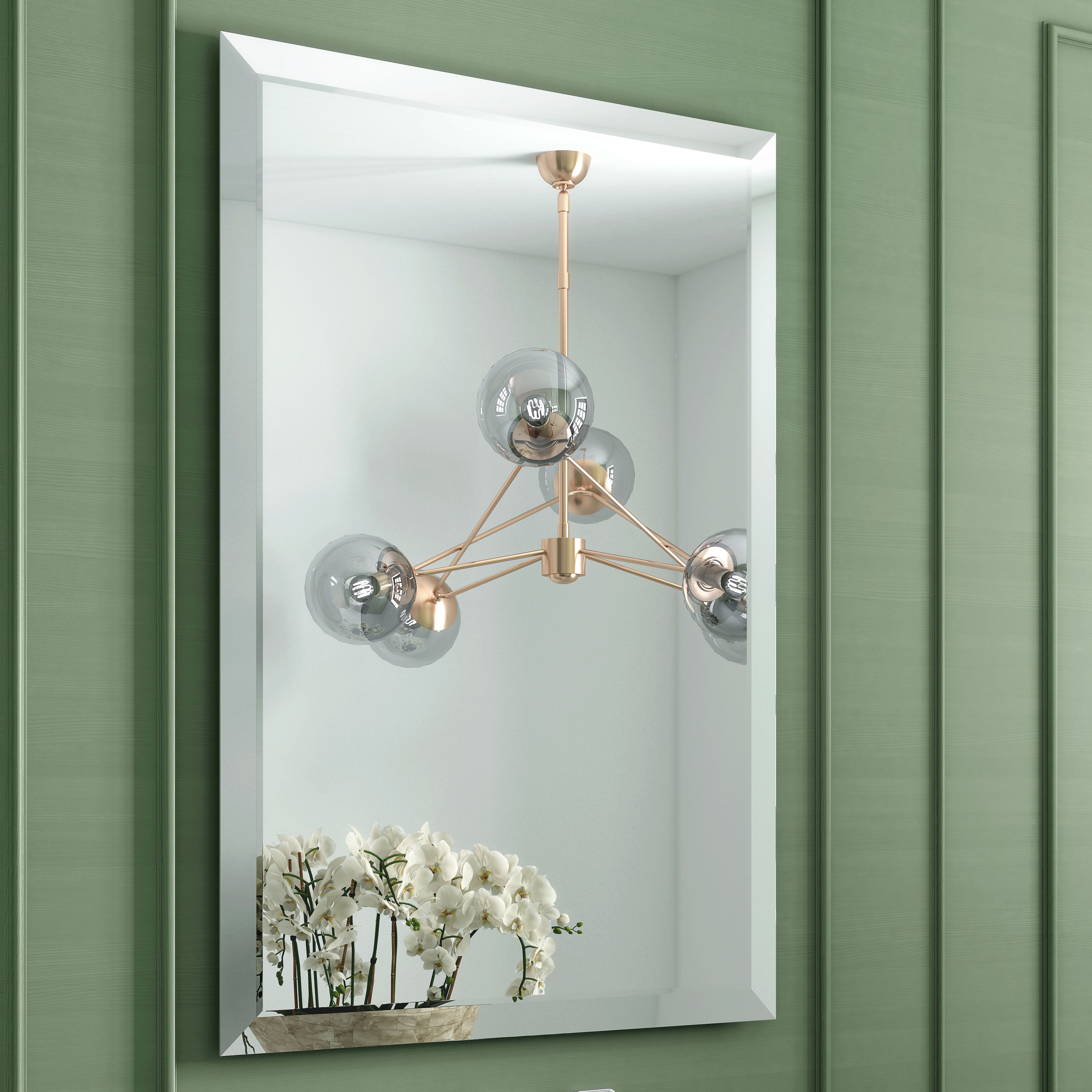 Origins Living Porterhouse Square Mirror 70 700mm x 700mm - B008073