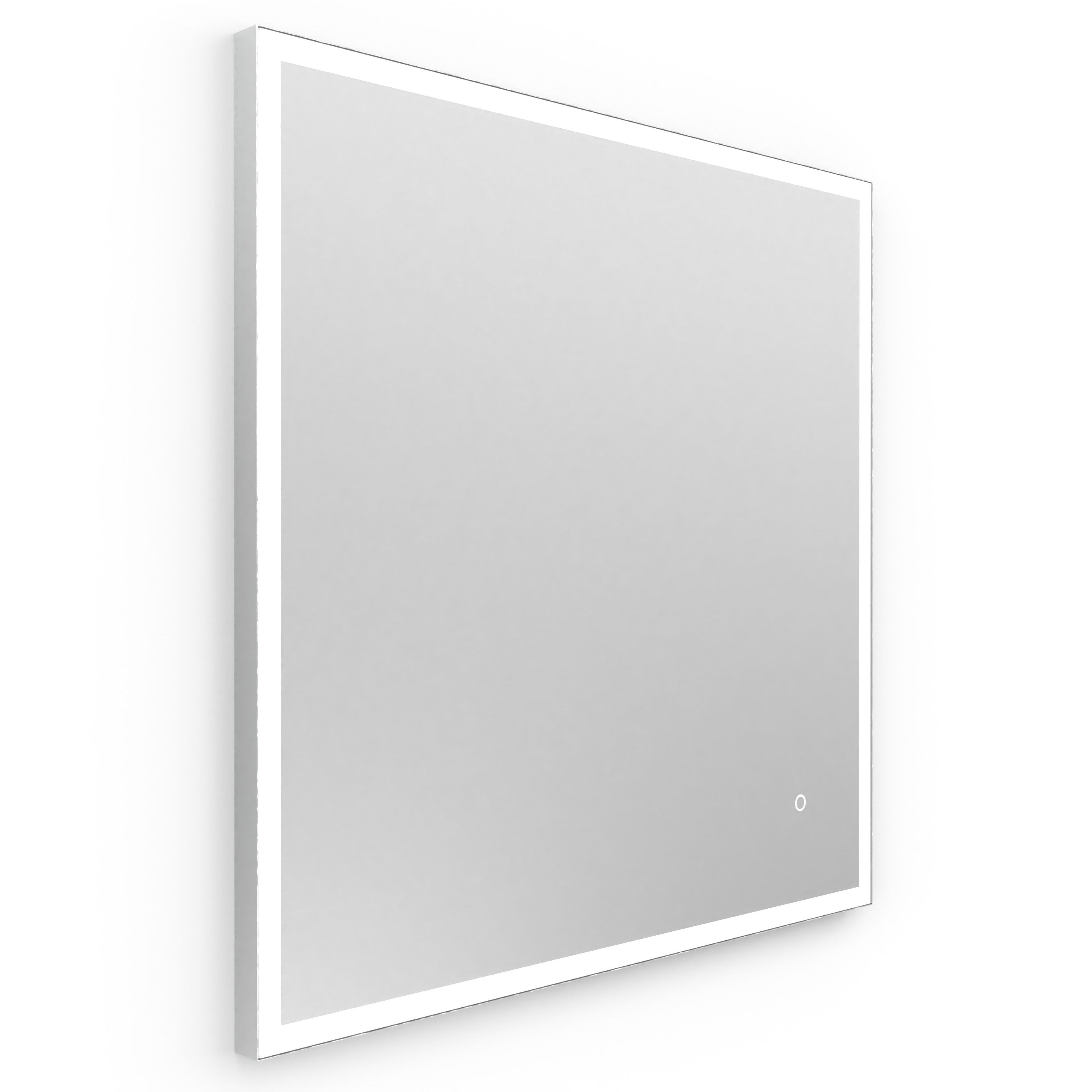 Origins Living Tate Light Square Mirror 70 Polished 700mm x 700mm - B008301