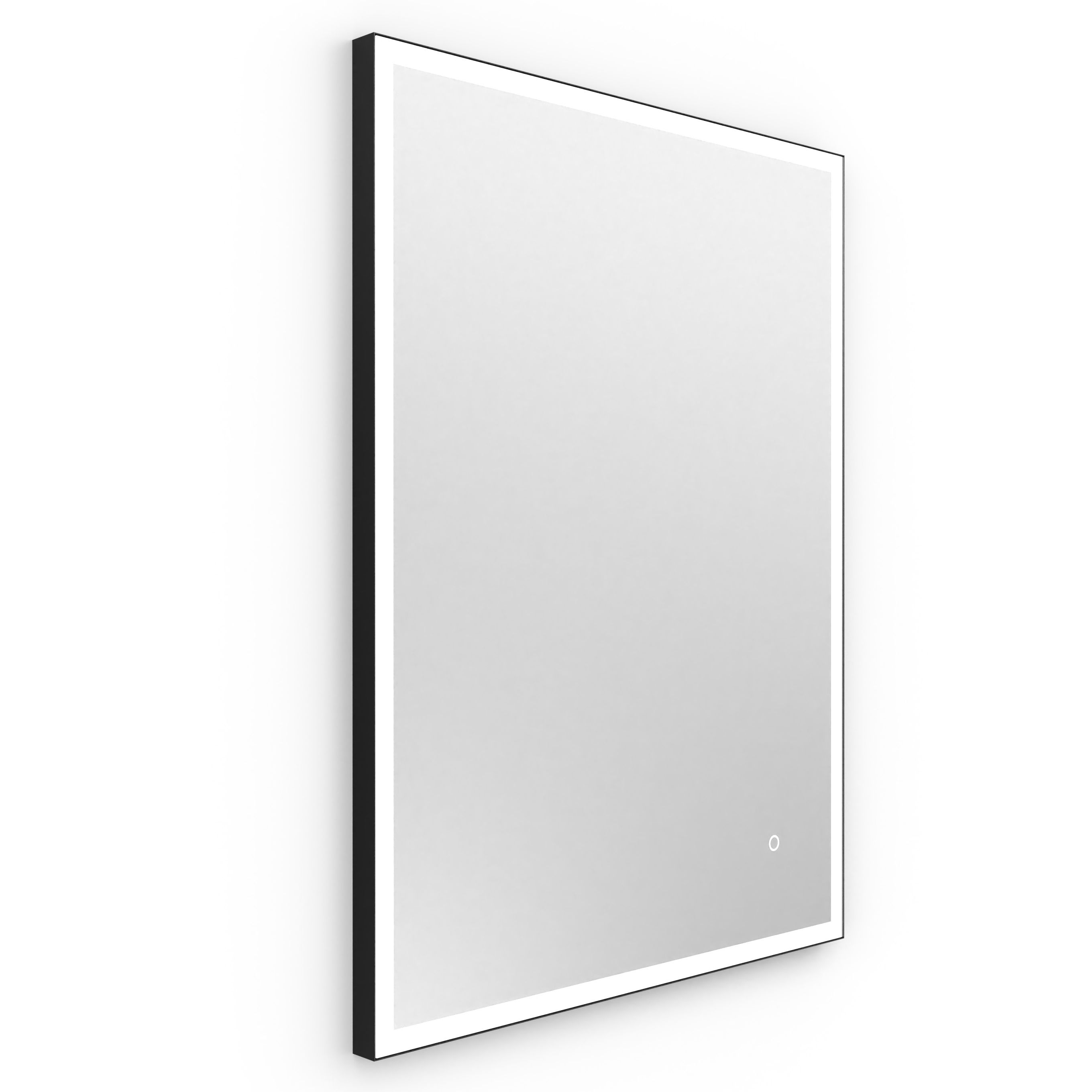 Origins Living Tate Light Rectangular Mirror Black