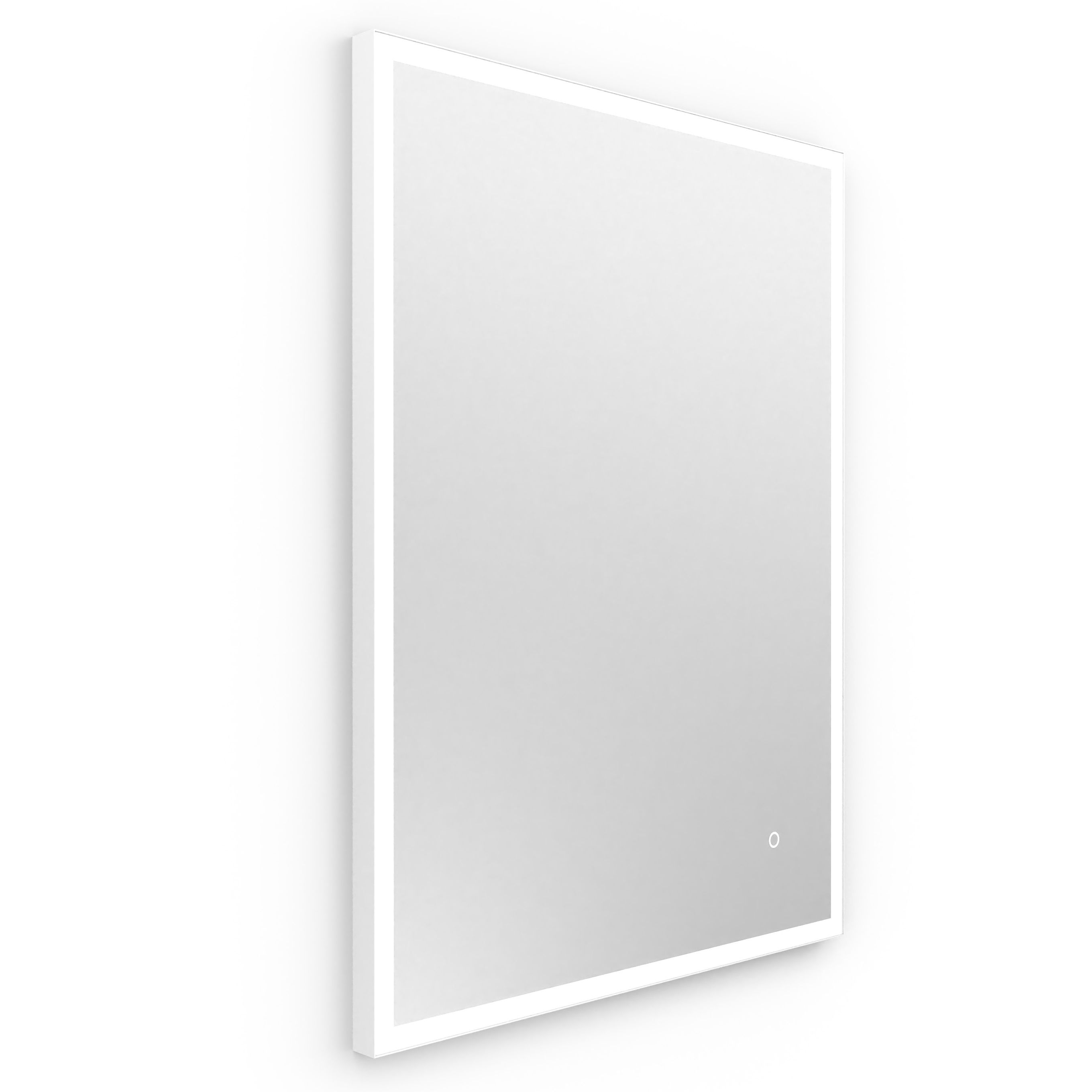 Origins Living Tate Light Rectangular Mirror White
