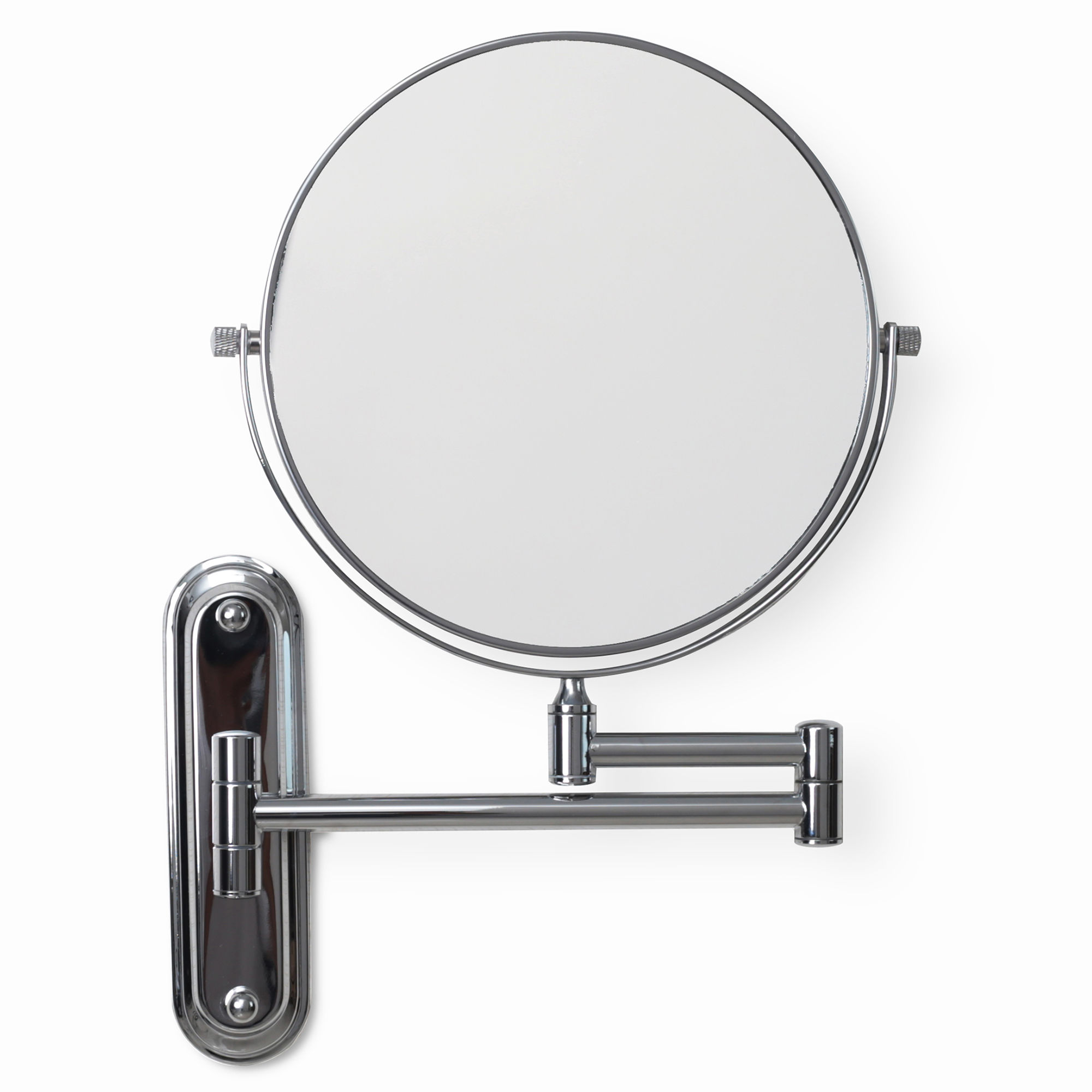 Origins Living Taylor Reversible 5x Magnifying Wall Mirror Chrome 245mm x 315mm - TYL-007520-CH