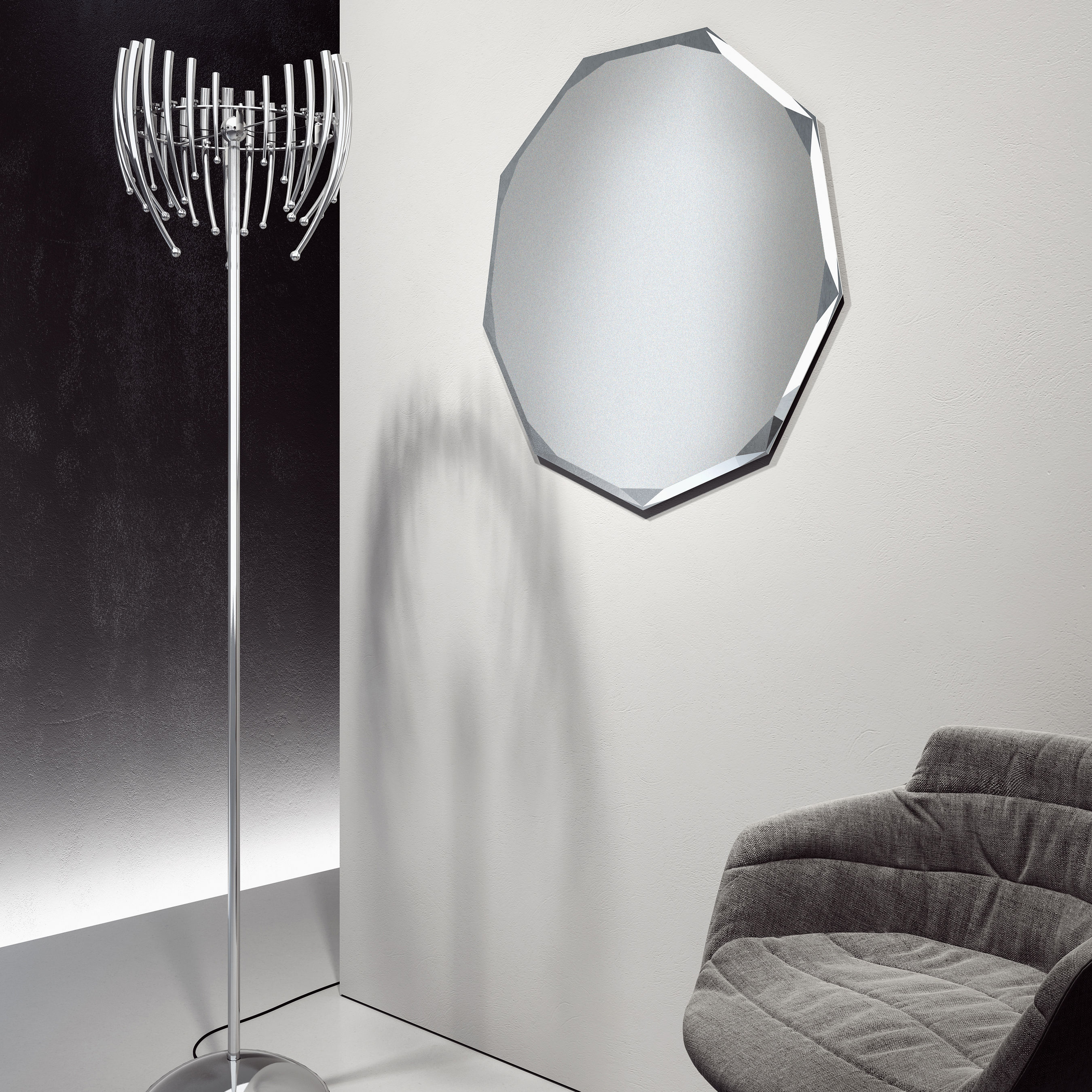 Origins Living Polygon Mirror 670mm x 660mm - B004761