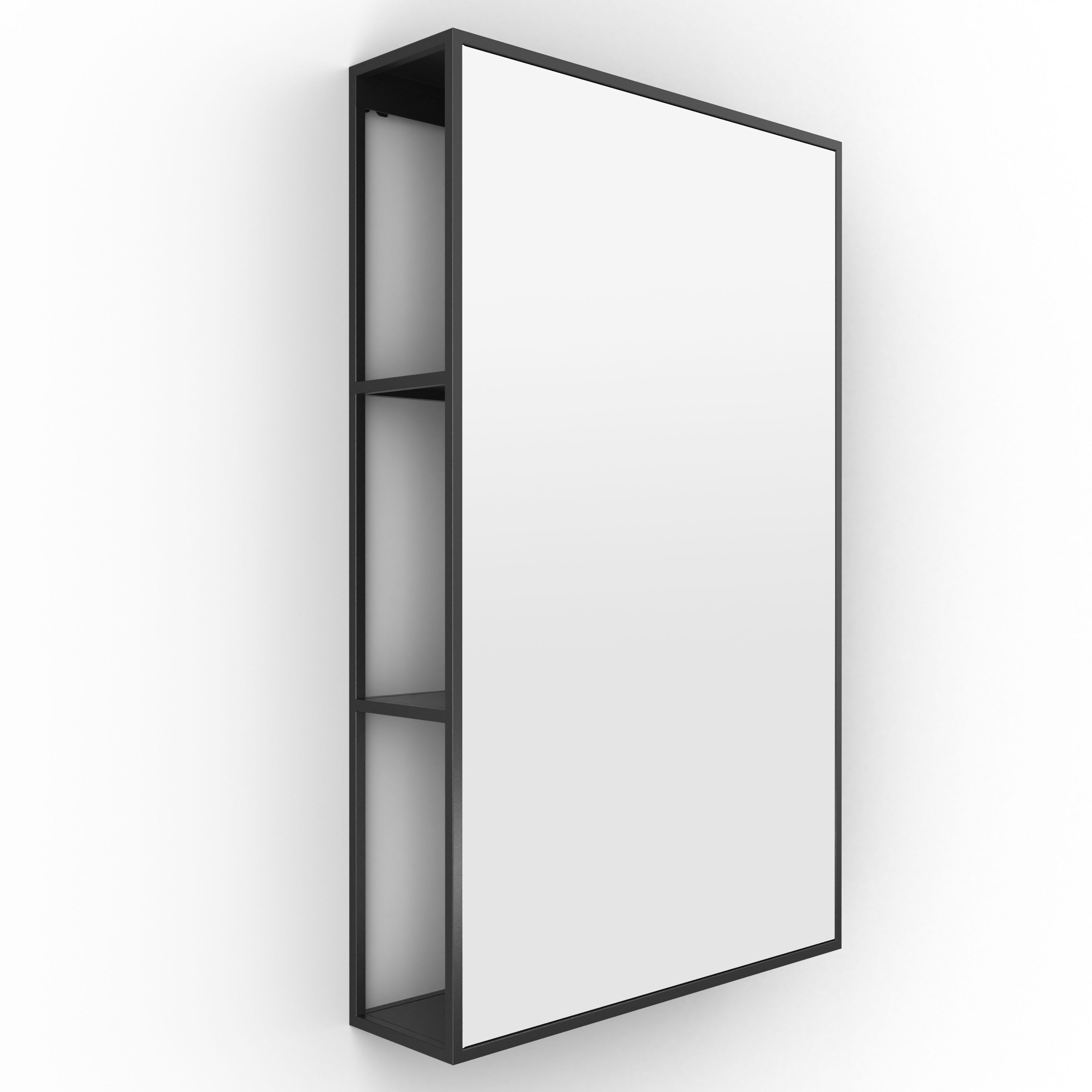 Origins Living Dockside Storage Mirror Black