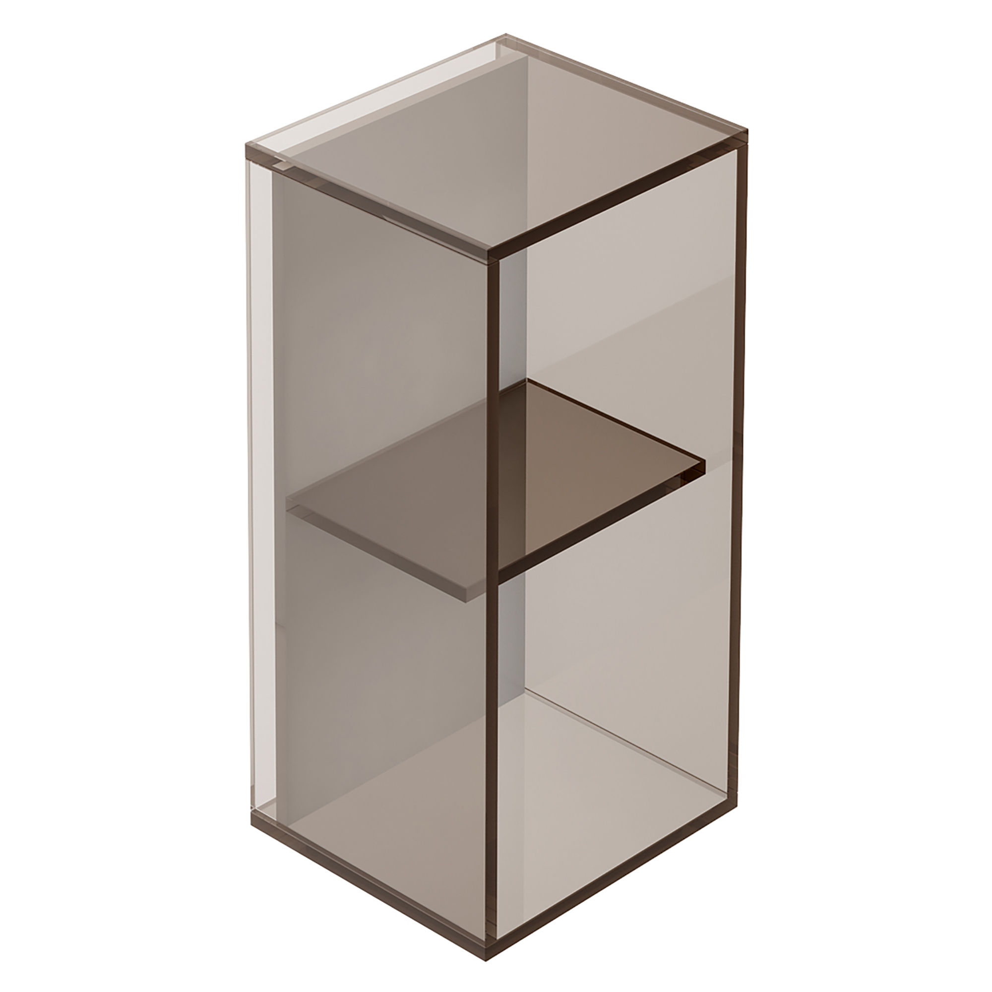 Origins Living Pier Glass 2 Box Rectangular Shelf Bronze 180mm x 360mm x 160mm - B008462