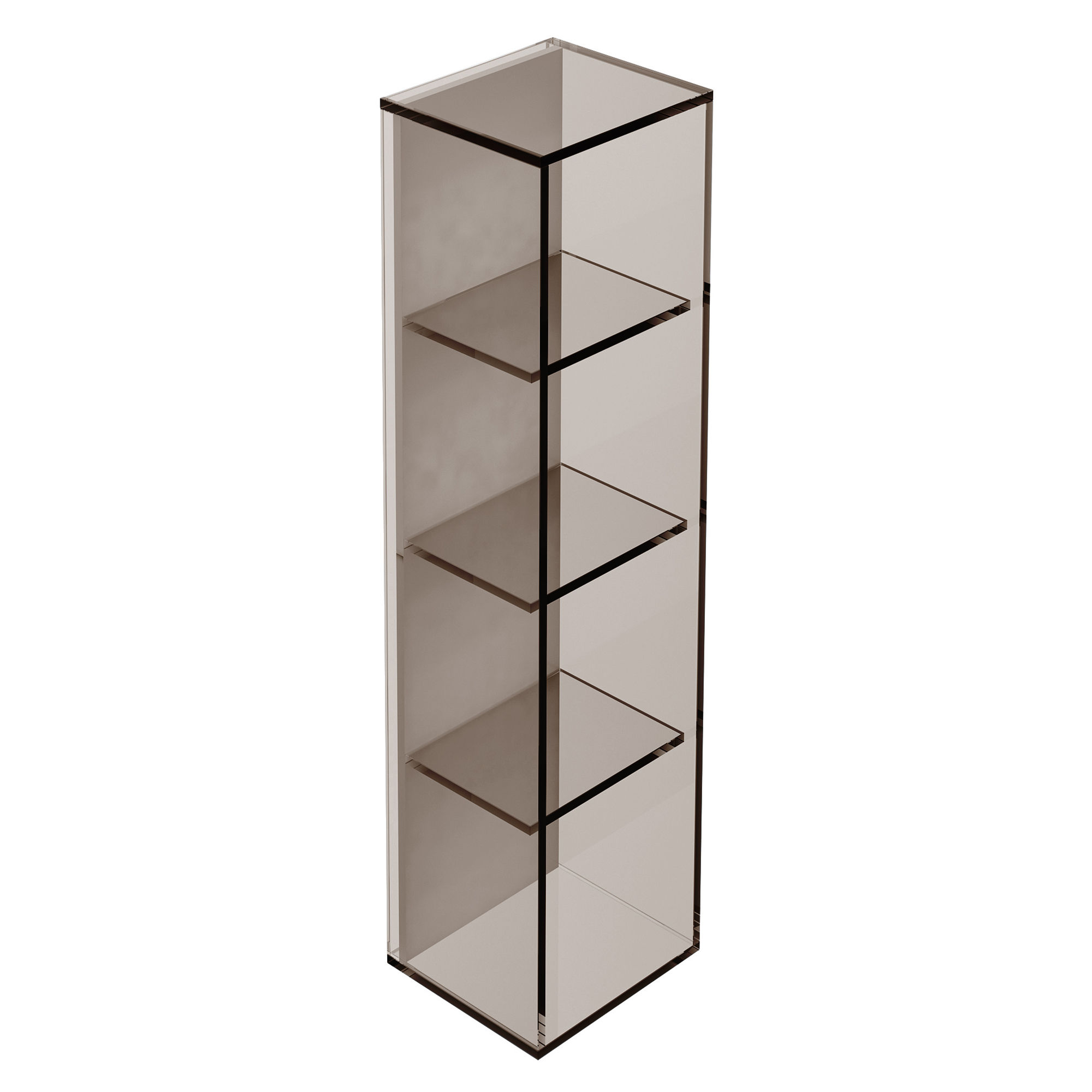 Origins Living Pier Glass 4 Box Rectangular Shelf Bronze 180mm x 700mm x 160mm - B008493