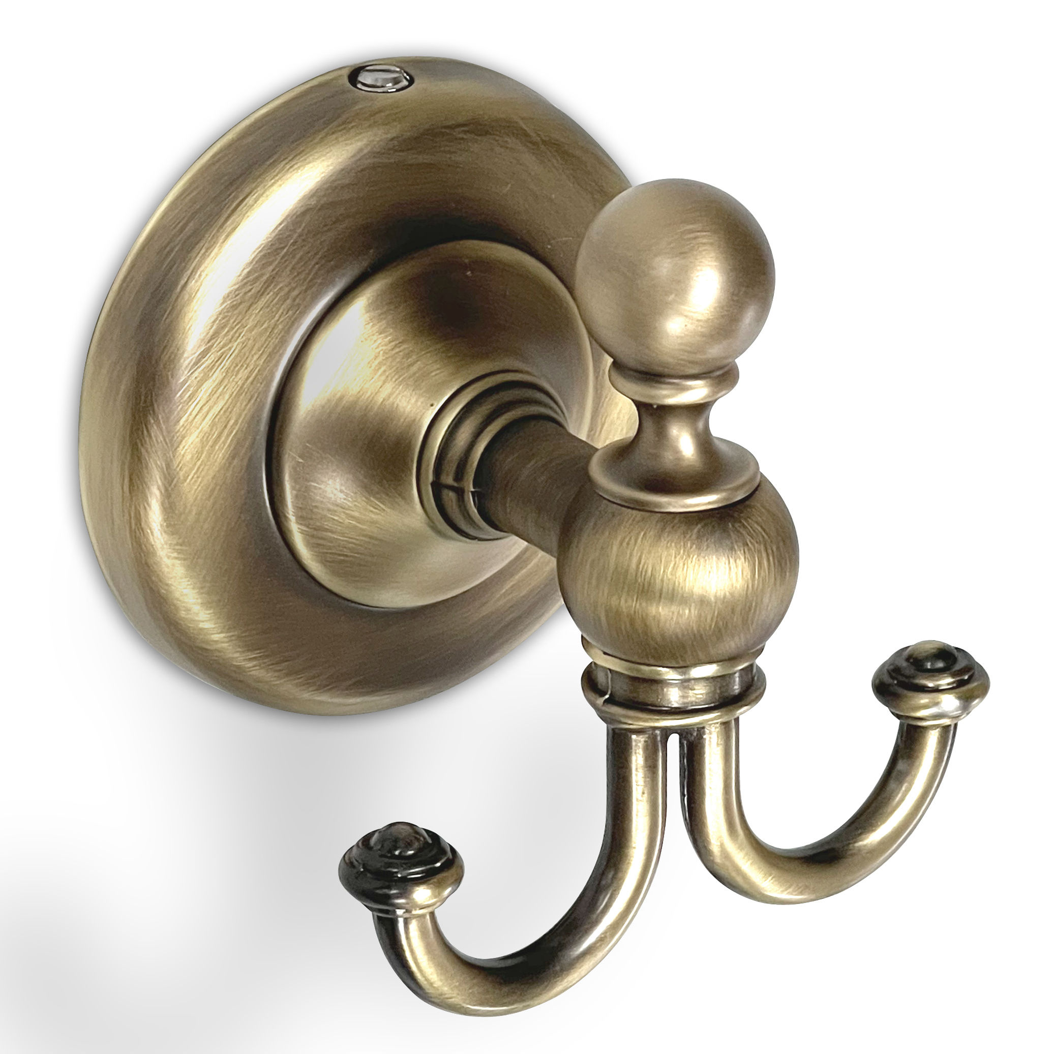 Origins Living Albany Double Bathroom Hook Aged Brass - ALB-110208-AB
