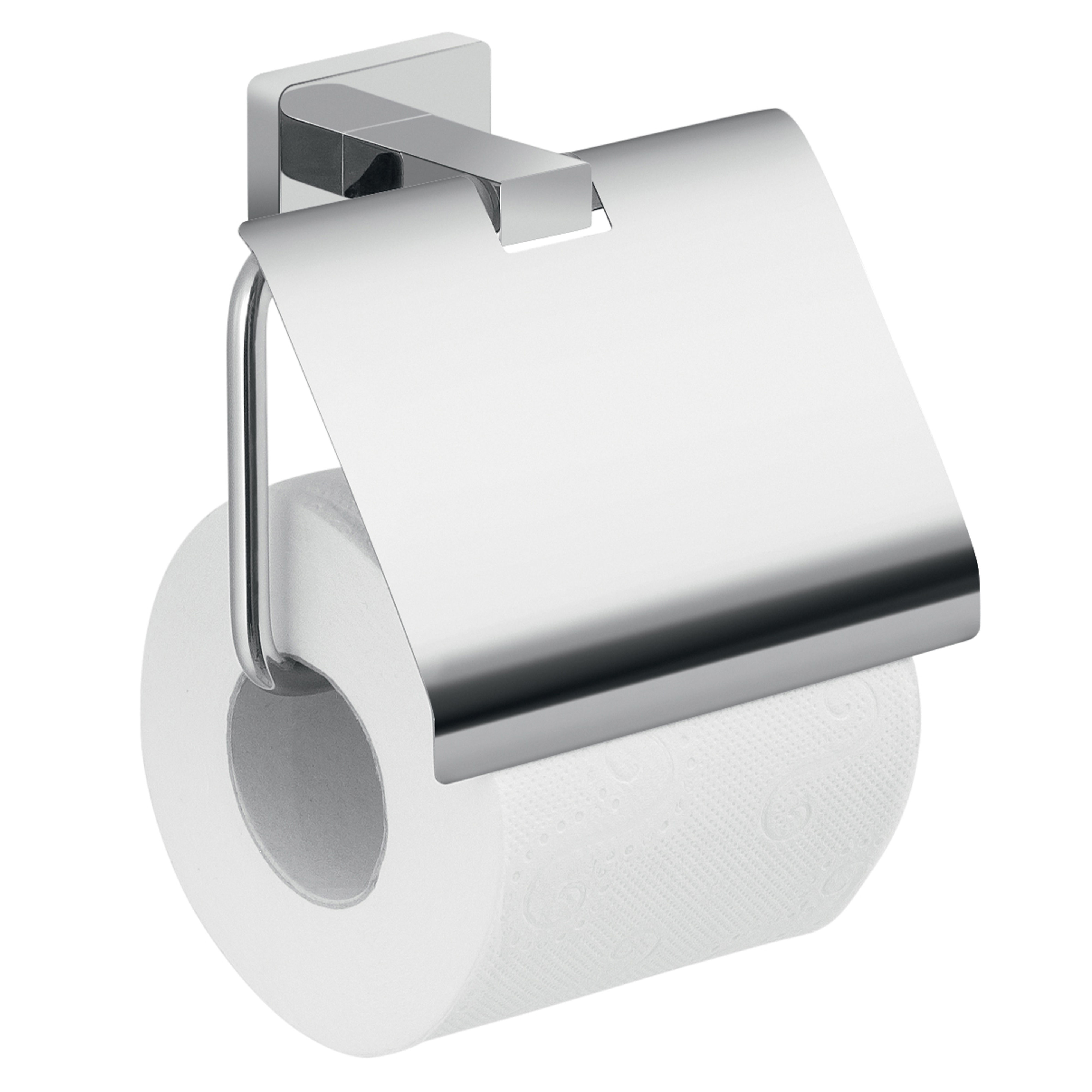 Origins Living Atena Toilet Roll Holder with Flap Chrome - 4425-13