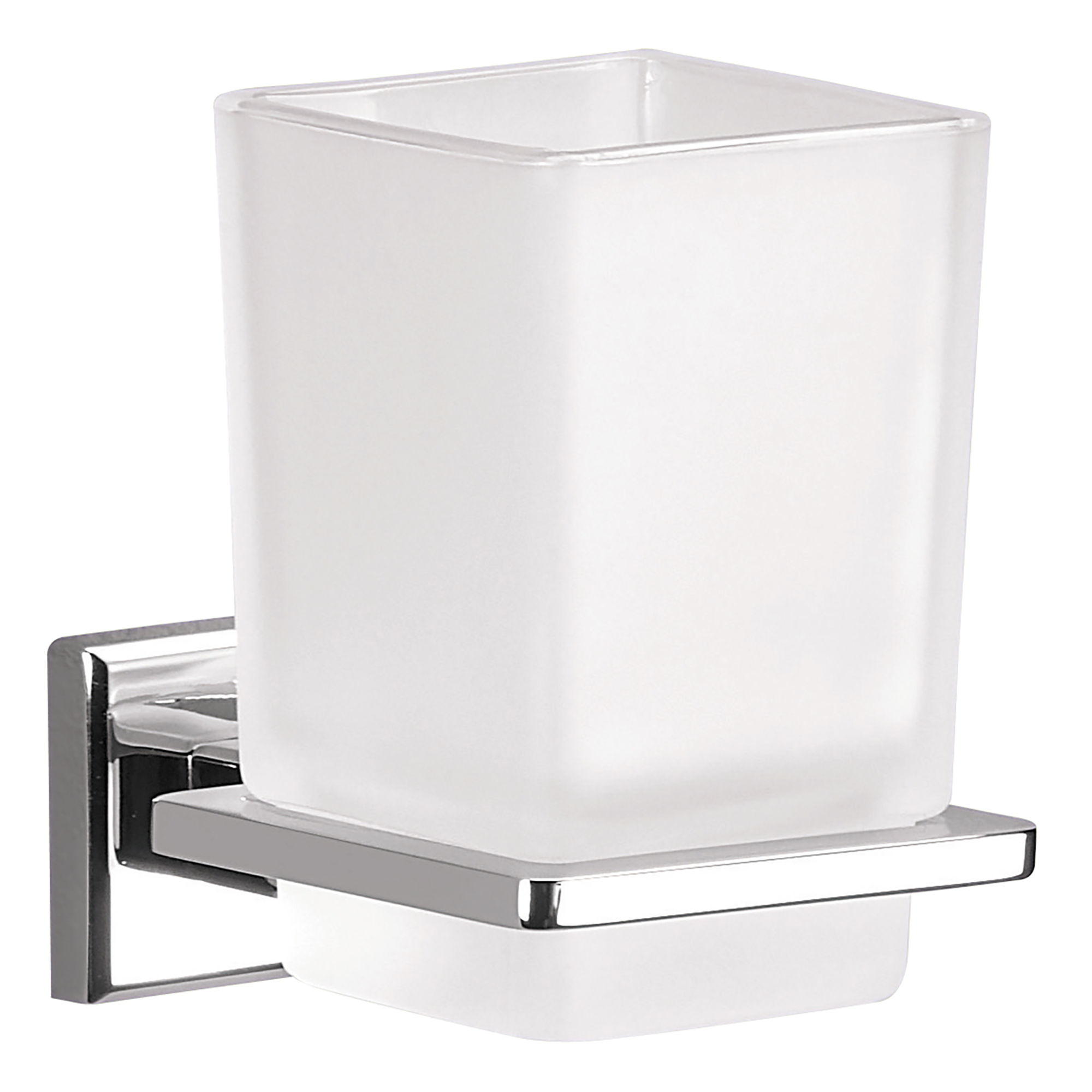 Origins Living Colorado Glass Tumbler and Holder Chrome - 6910-13