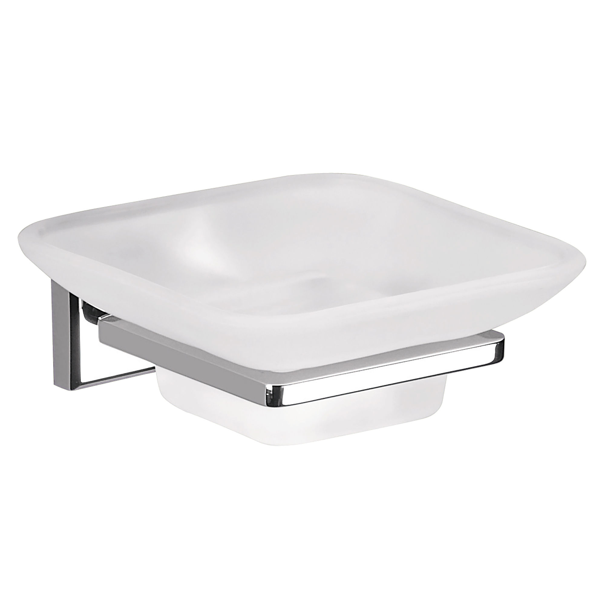 Origins Living Colorado Glass Soap Dish Chrome - 6911-13
