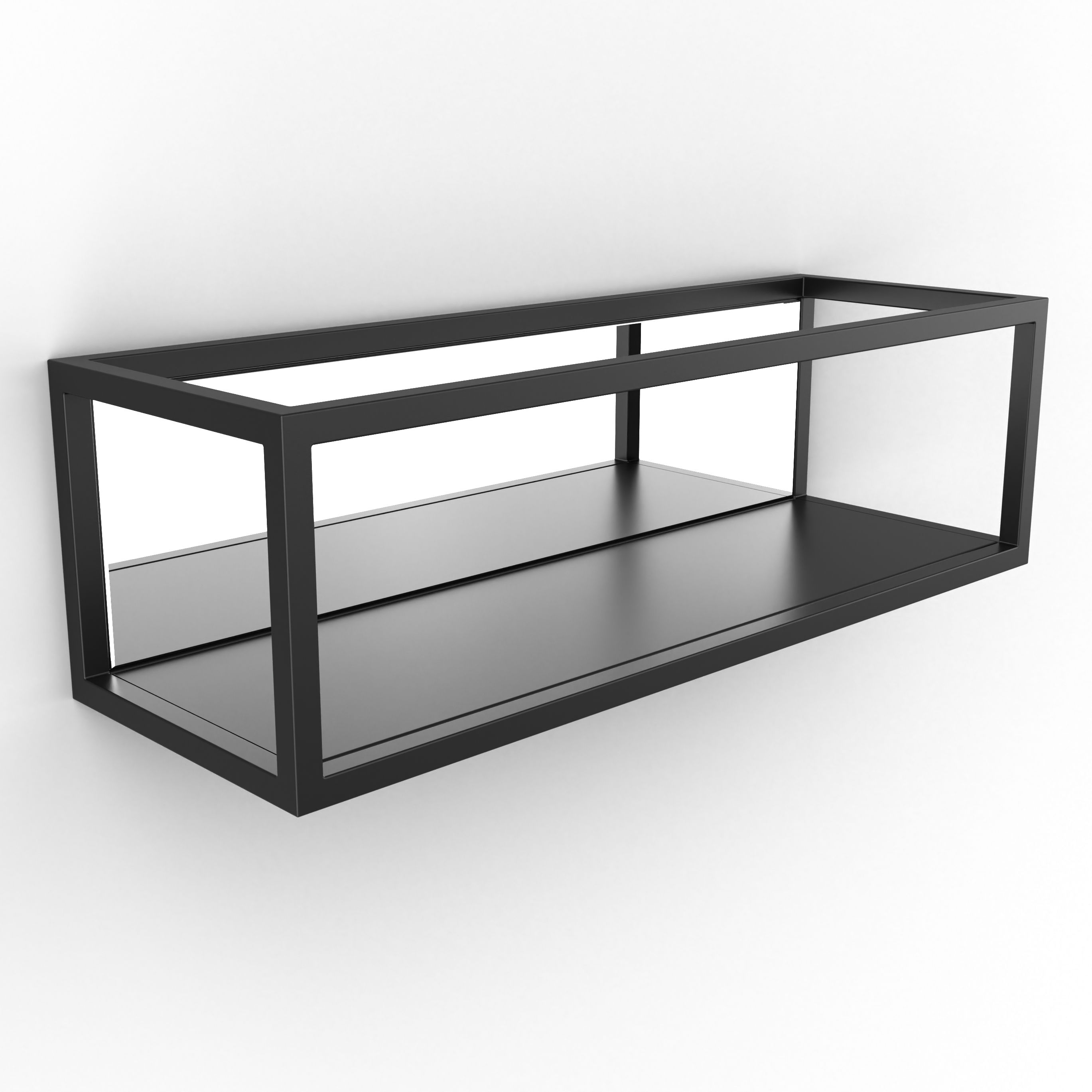 Origins Living Docklands Shelf Black 400mm x 135mm - DKL-120040-BK