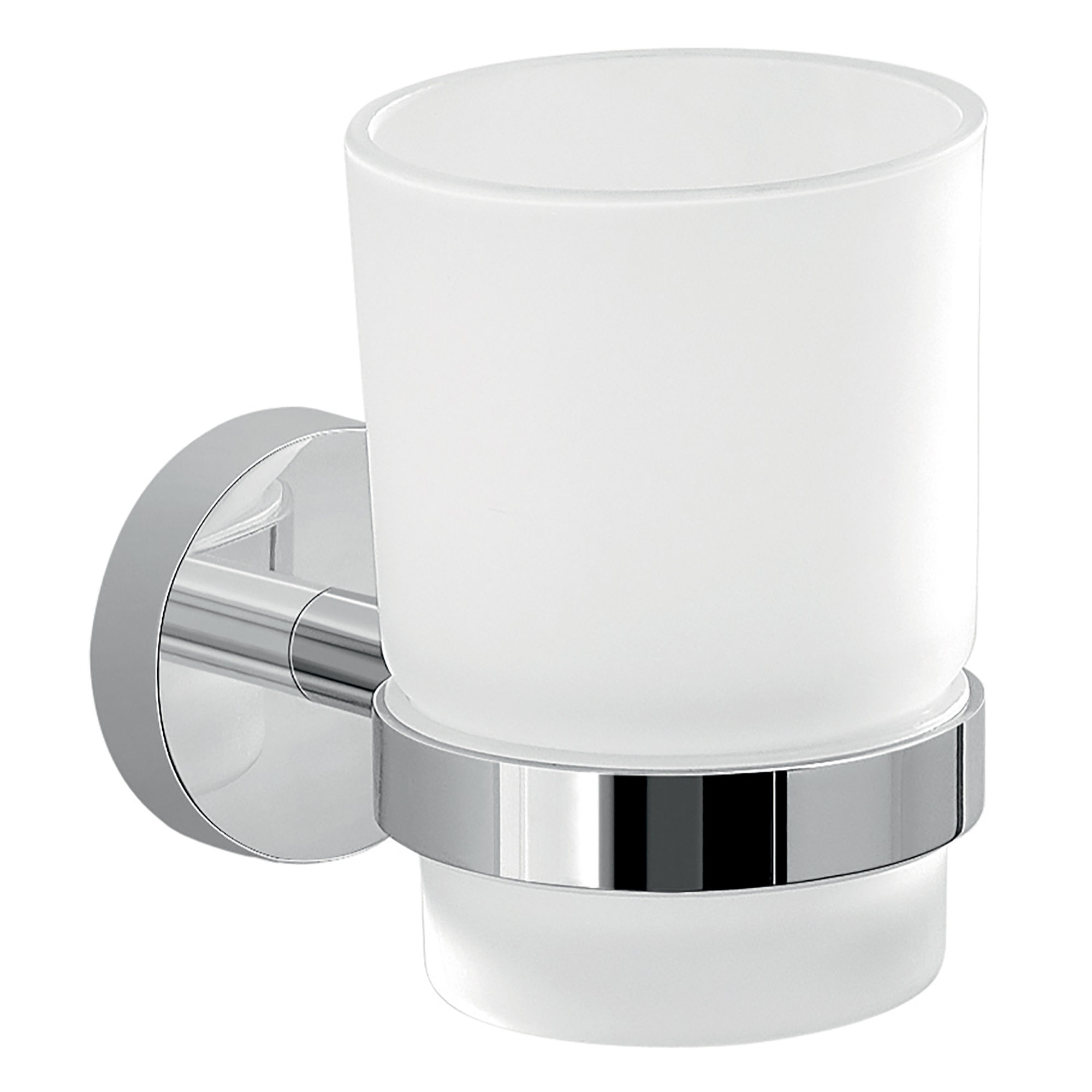 Origins Living Eros Glass Tumbler and Holder Chrome - 2310-13