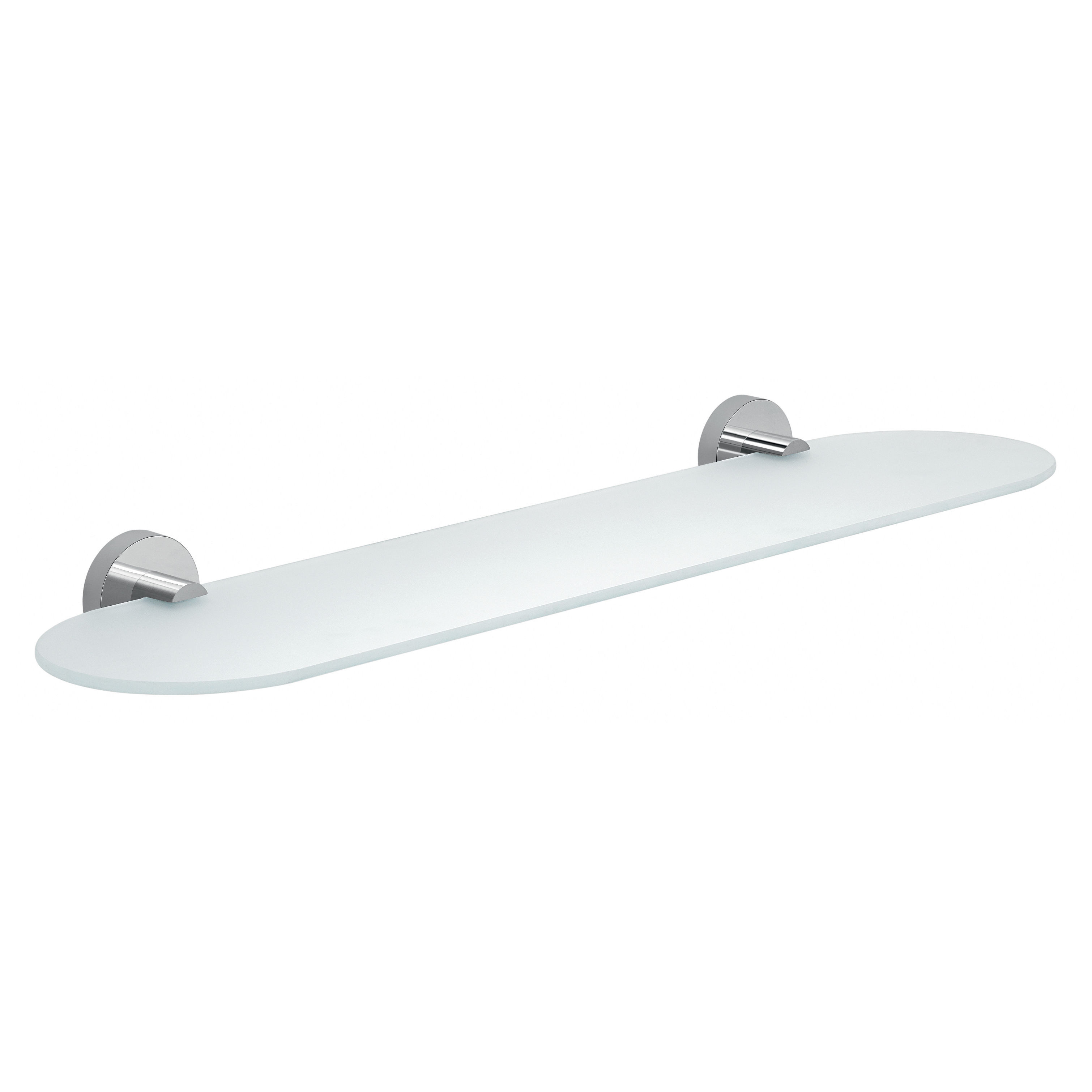 Origins Living Eros Glass Shelf Chrome 600mm x 135mm - 2319/60-13