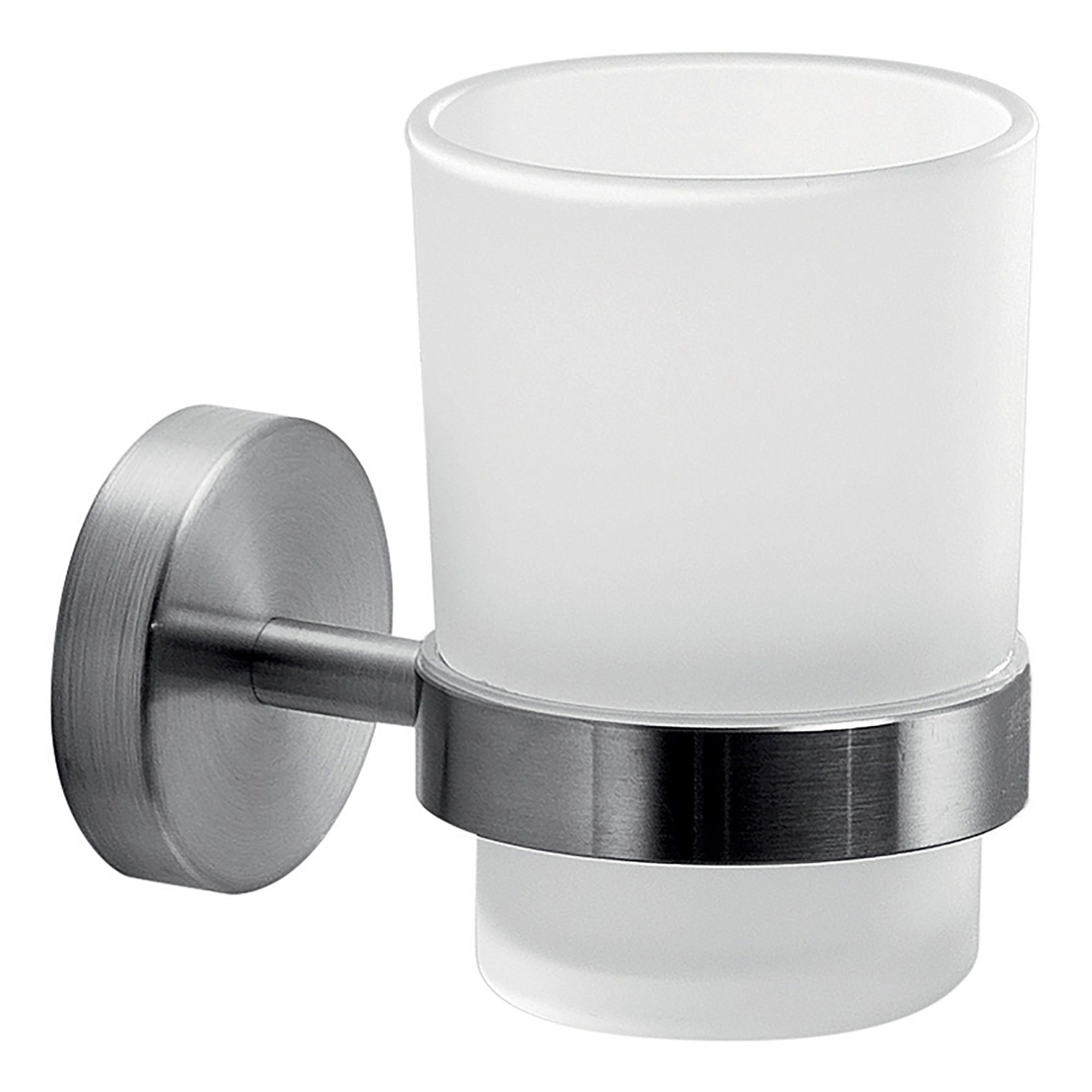 Origins Living G Pro Glass Tumbler and Holder Brushed Stainless Steel - 5010-38