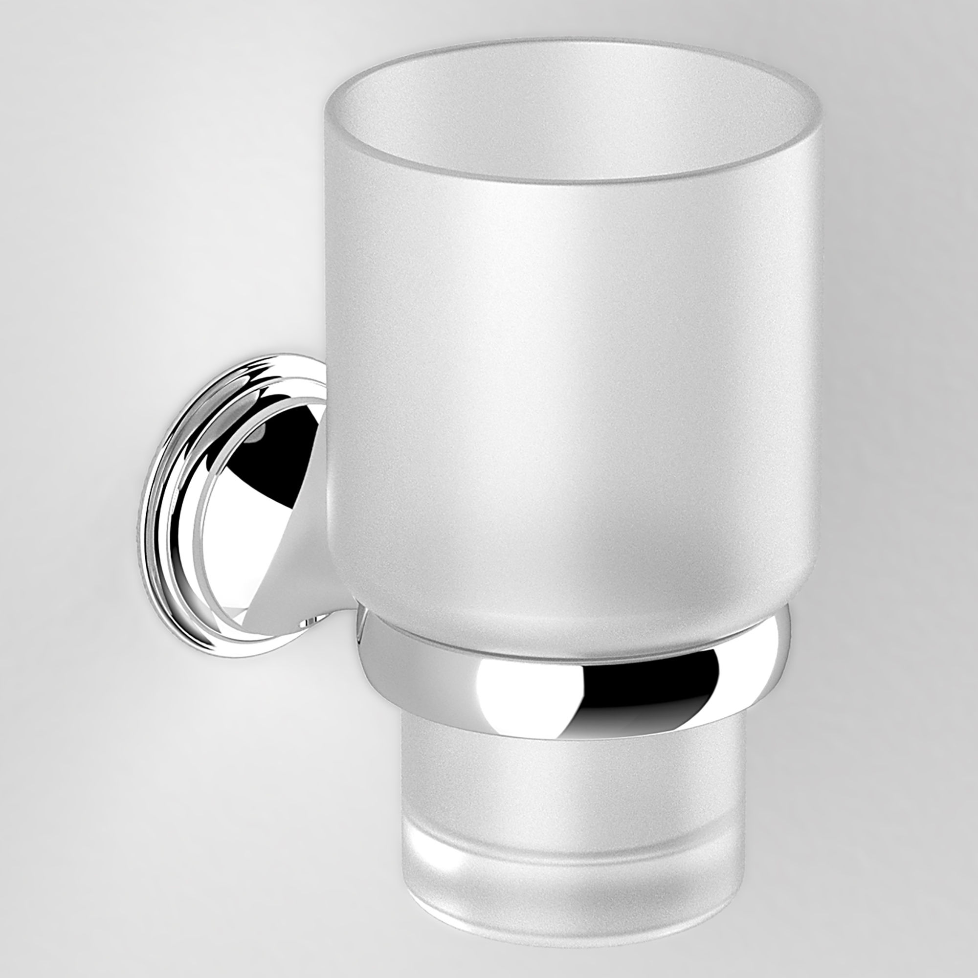 Origins Living Genoa Glass Tumbler and Holder Chrome - 107490