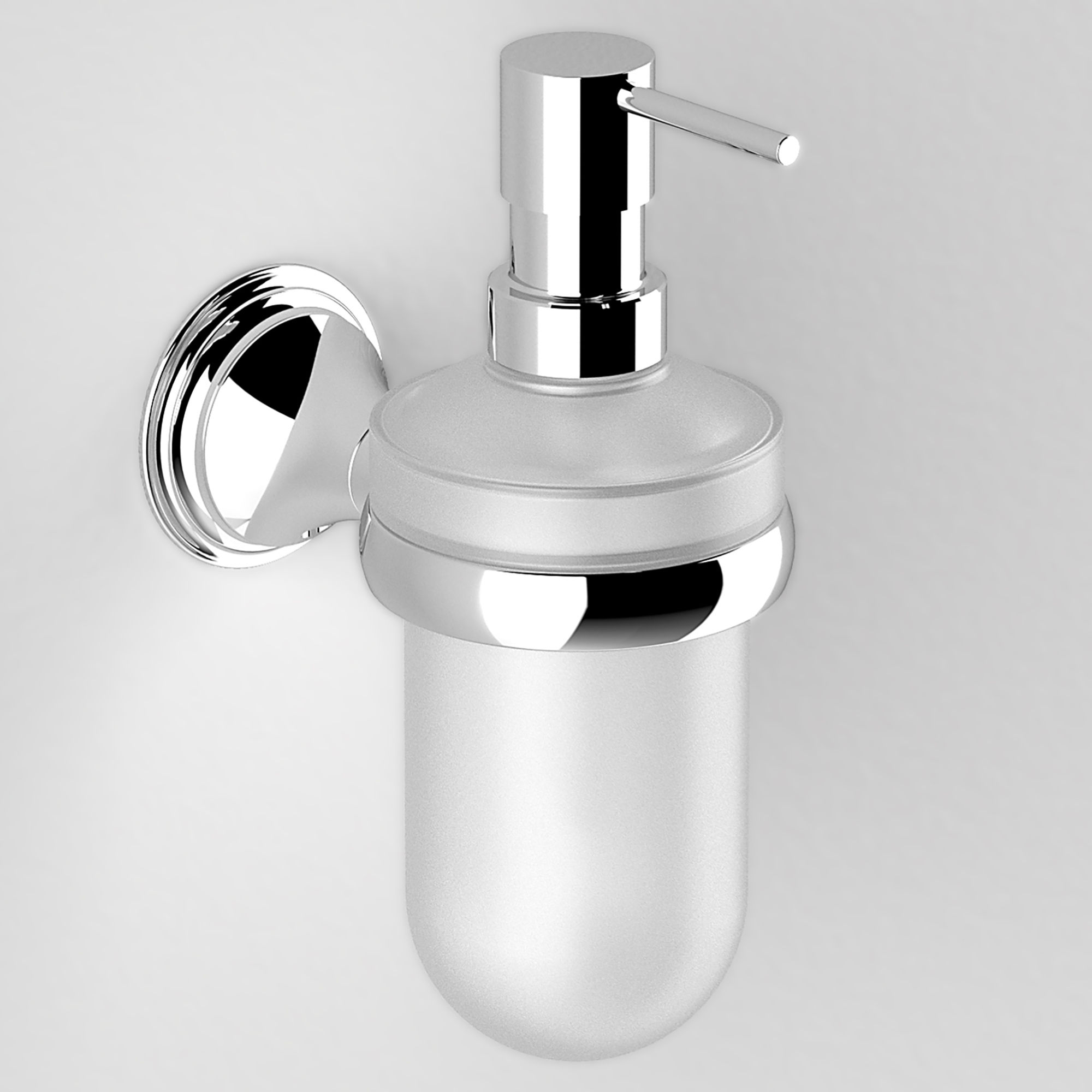 Origins Living Genoa Glass Soap Dispenser Chrome - 107599