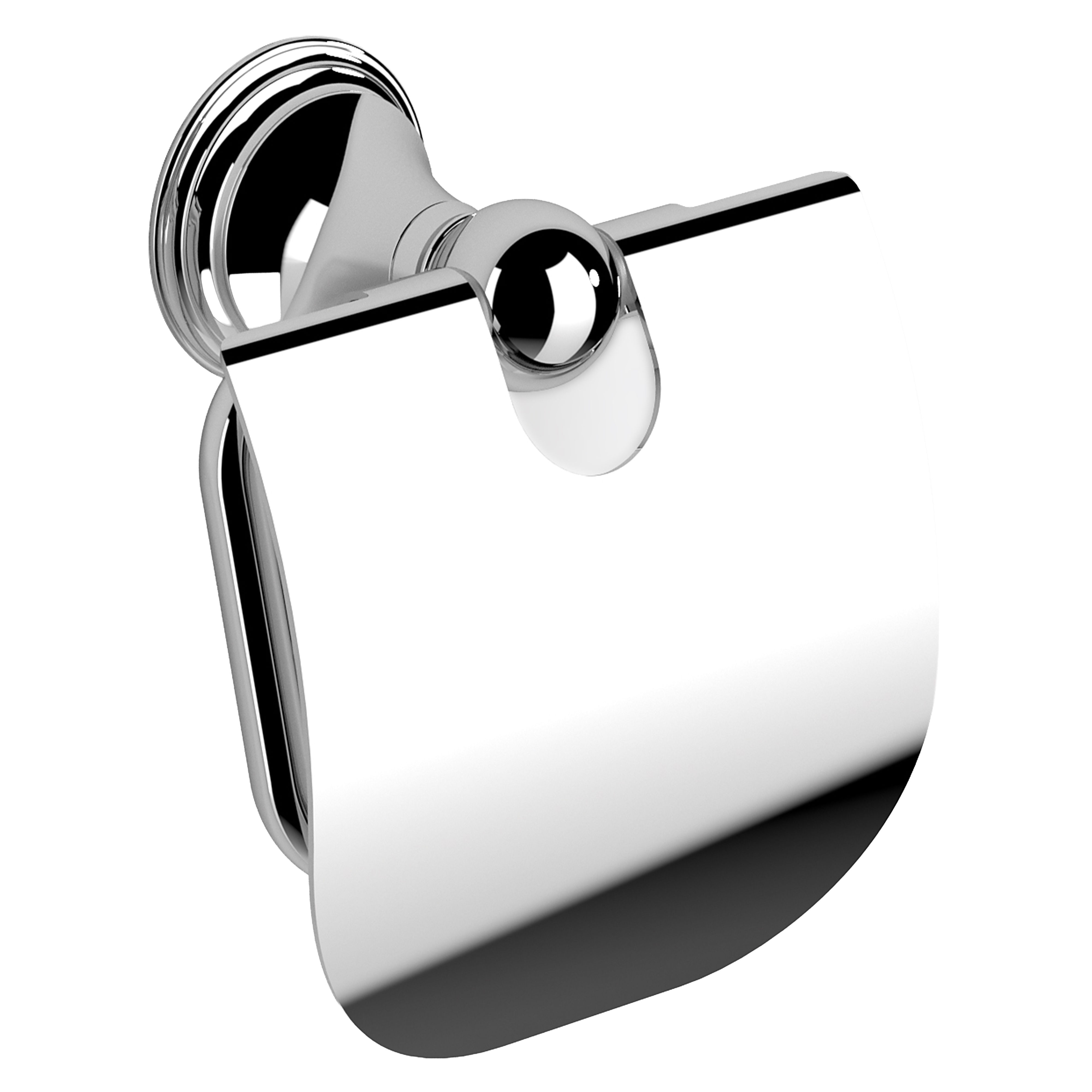 Origins Living Genoa Toilet Roll Holder with Flap Chrome - 107698