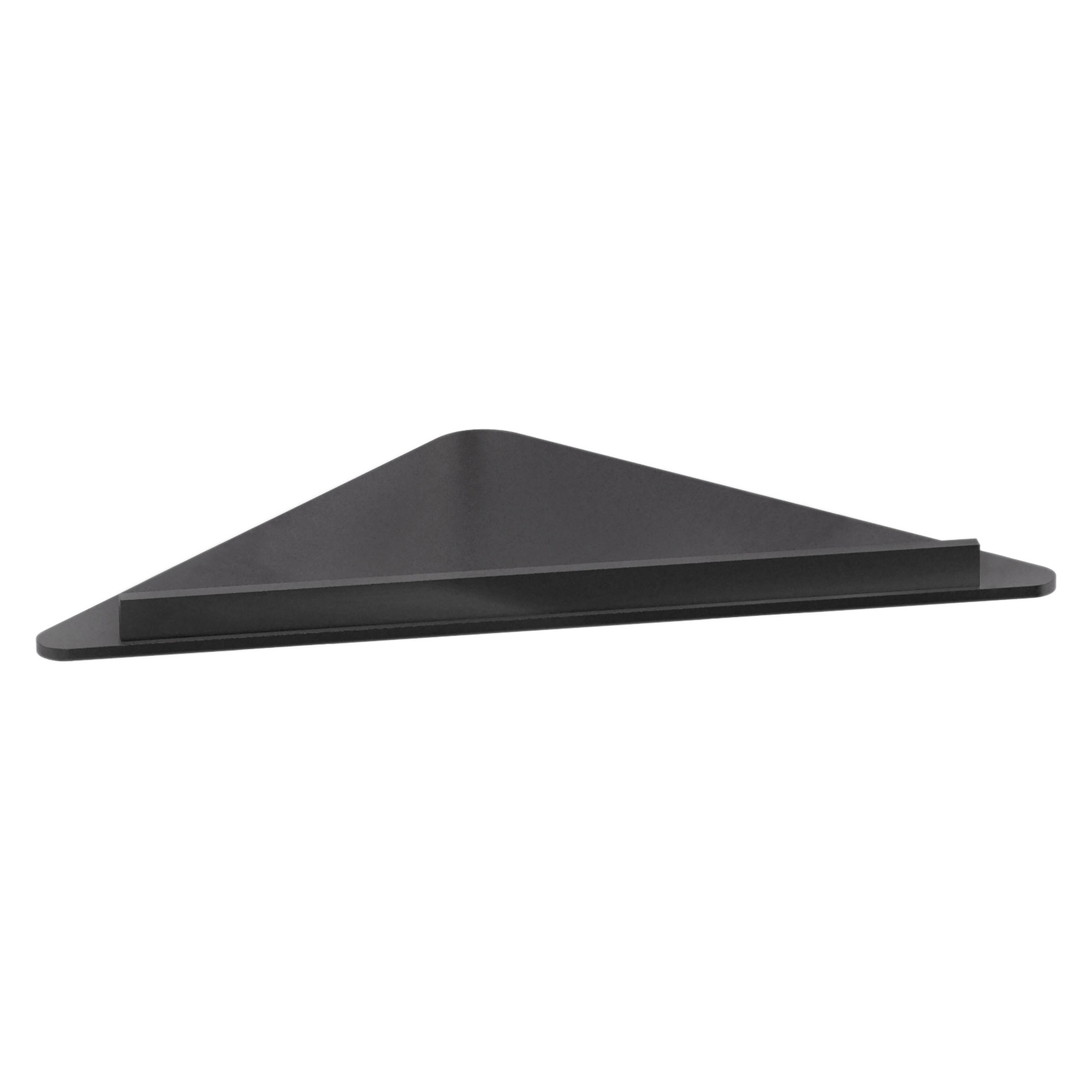 Origins Living Hudson Metal Corner Shelf Black 250mm x 250mm - HDS-120024-BK