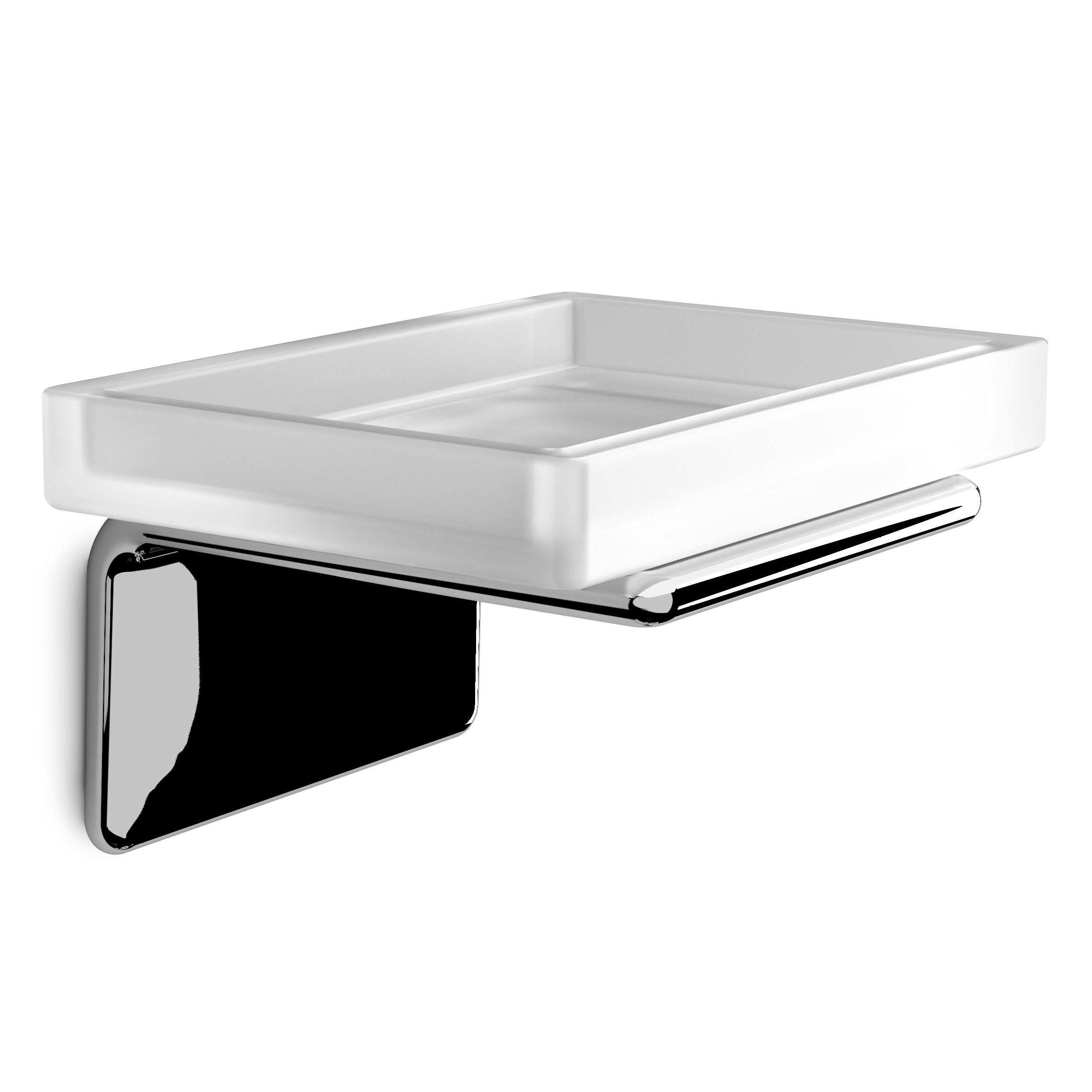 Origins Living Il Giglio Glass Soap Dish Chrome - A911-13