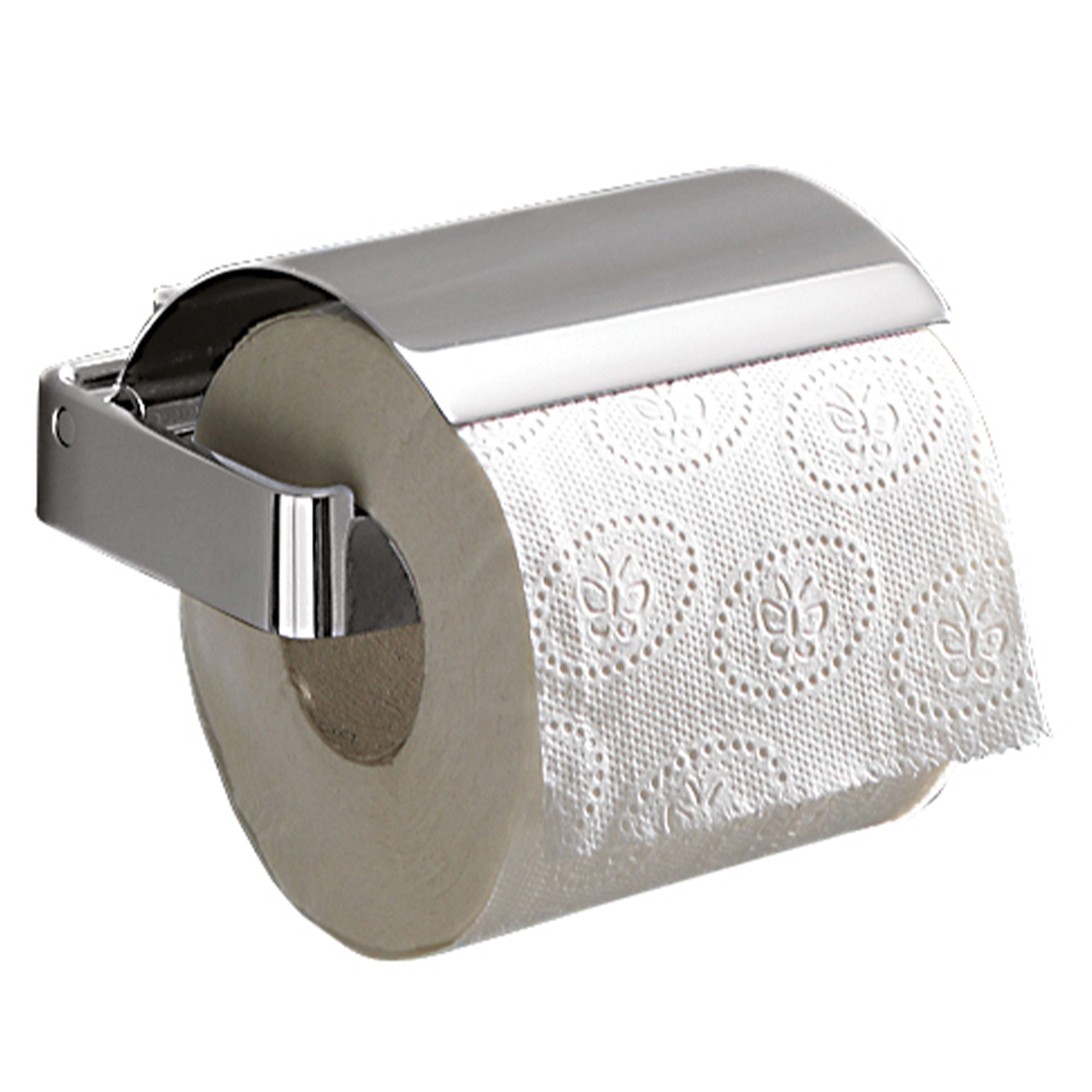 Origins Living Lounge Toilet Roll Holder with Flap Chrome - 5425-13
