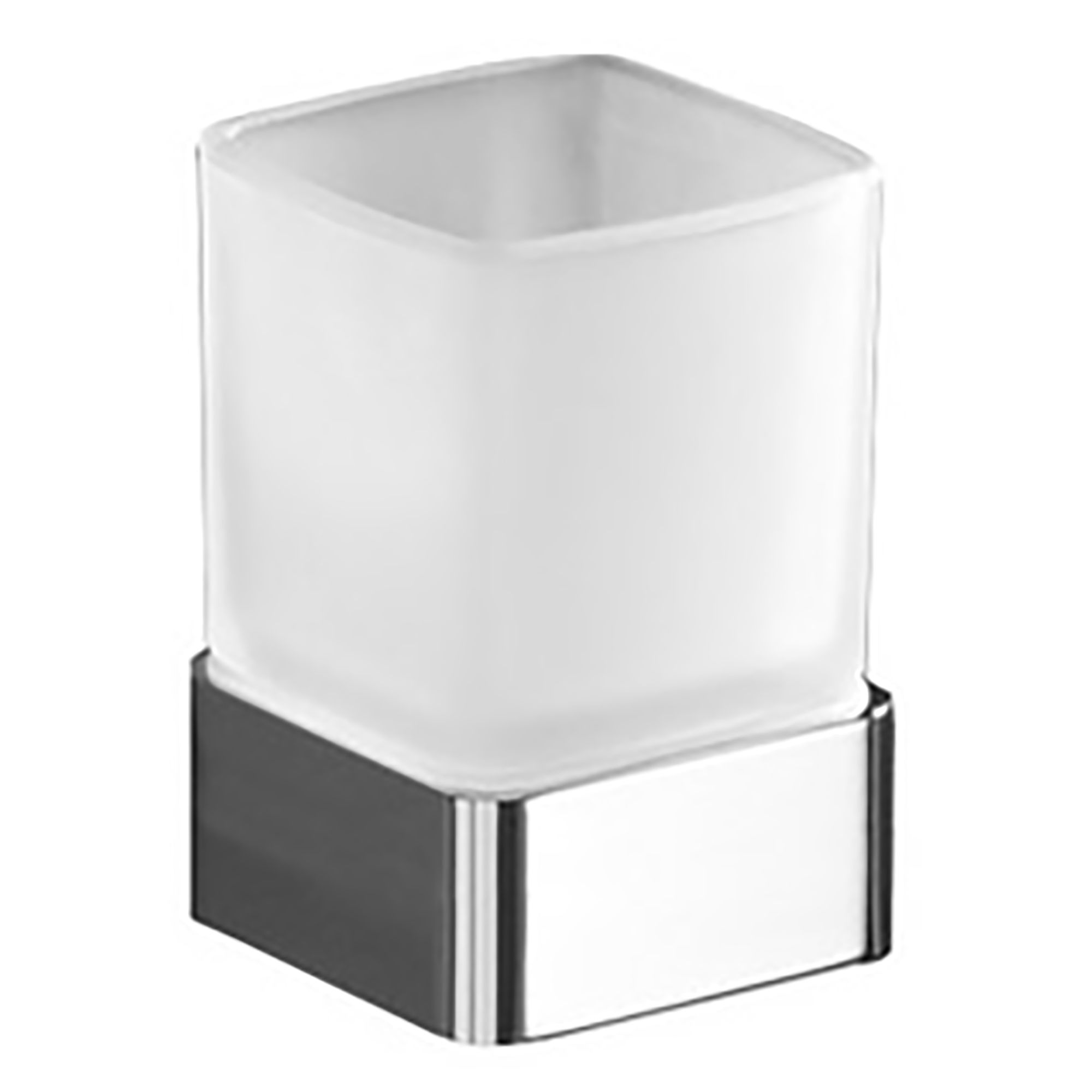 Origins Living Lounge Freestanding Glass Tumbler Chrome - 5498-13
