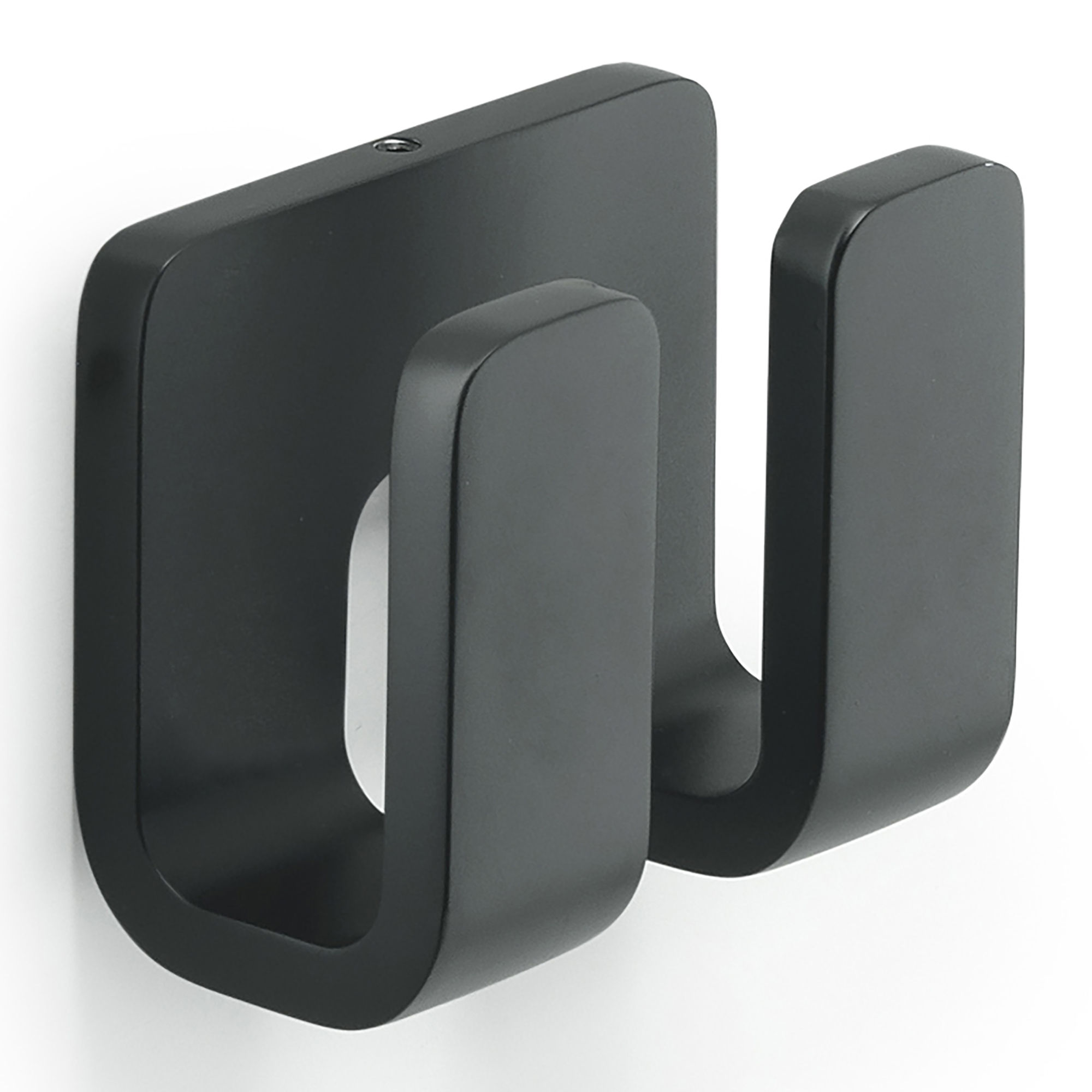 Origins Living Outline Double Bathroom Robe Hook Black - 3228-14