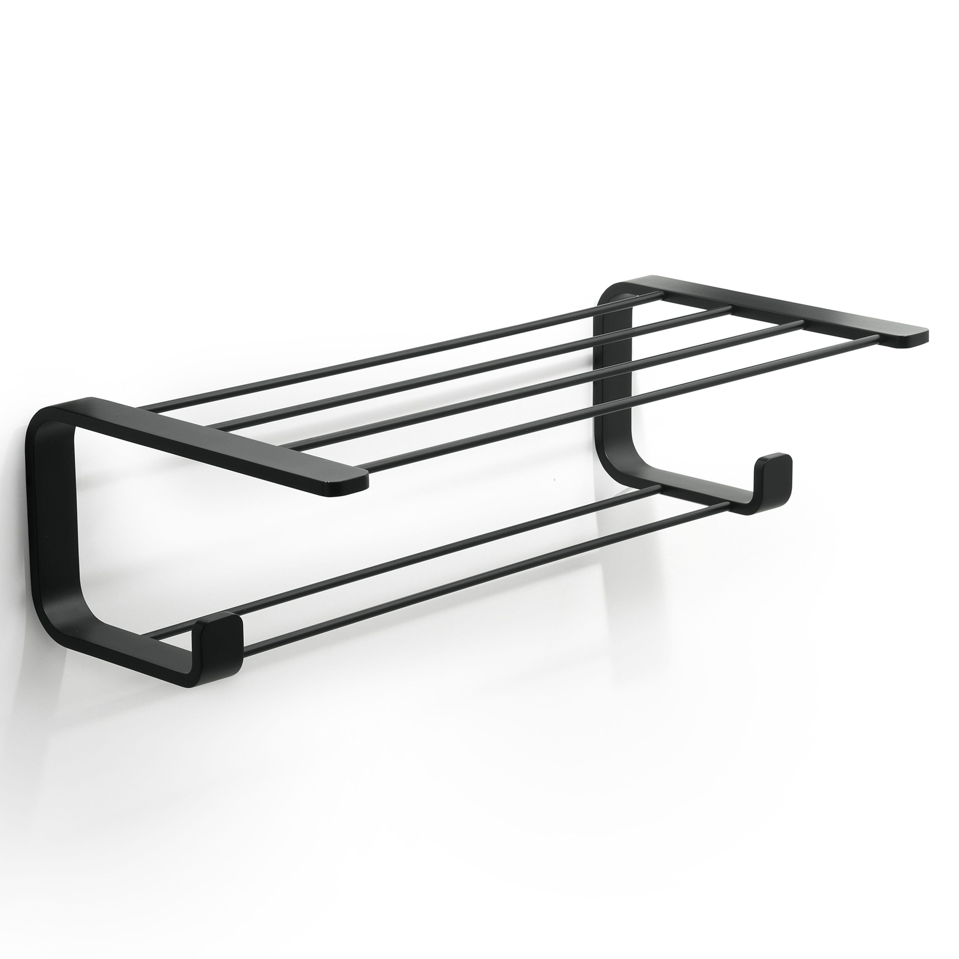 Origins Living Outline Double Towel Rack Black - 3235-14