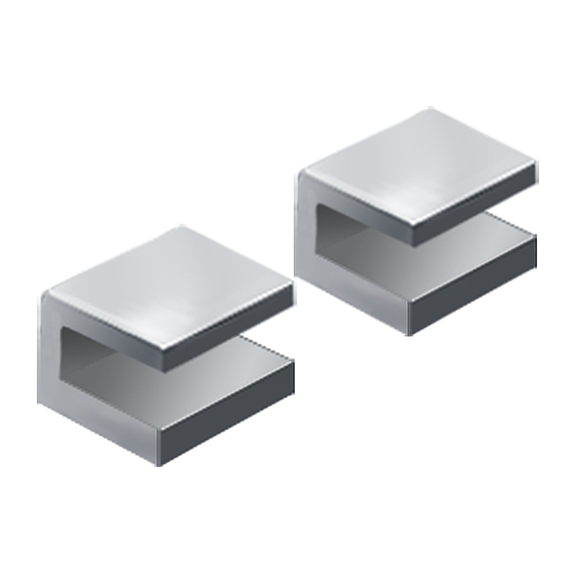 Origins Living Pier Shelf Brackets (Pair) Chrome - 185924