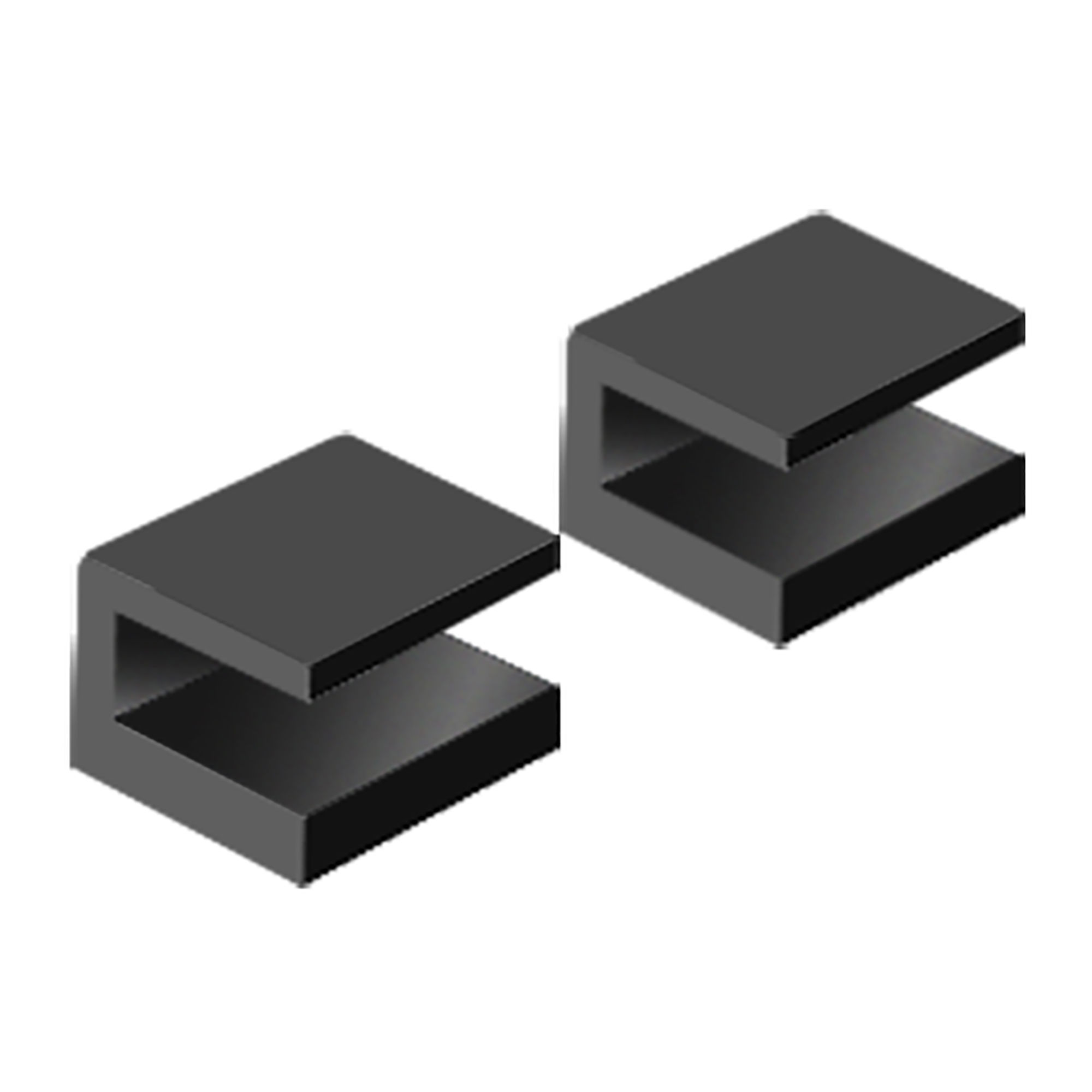 Origins Living Pier Shelf Brackets (Pair) Black - 185931