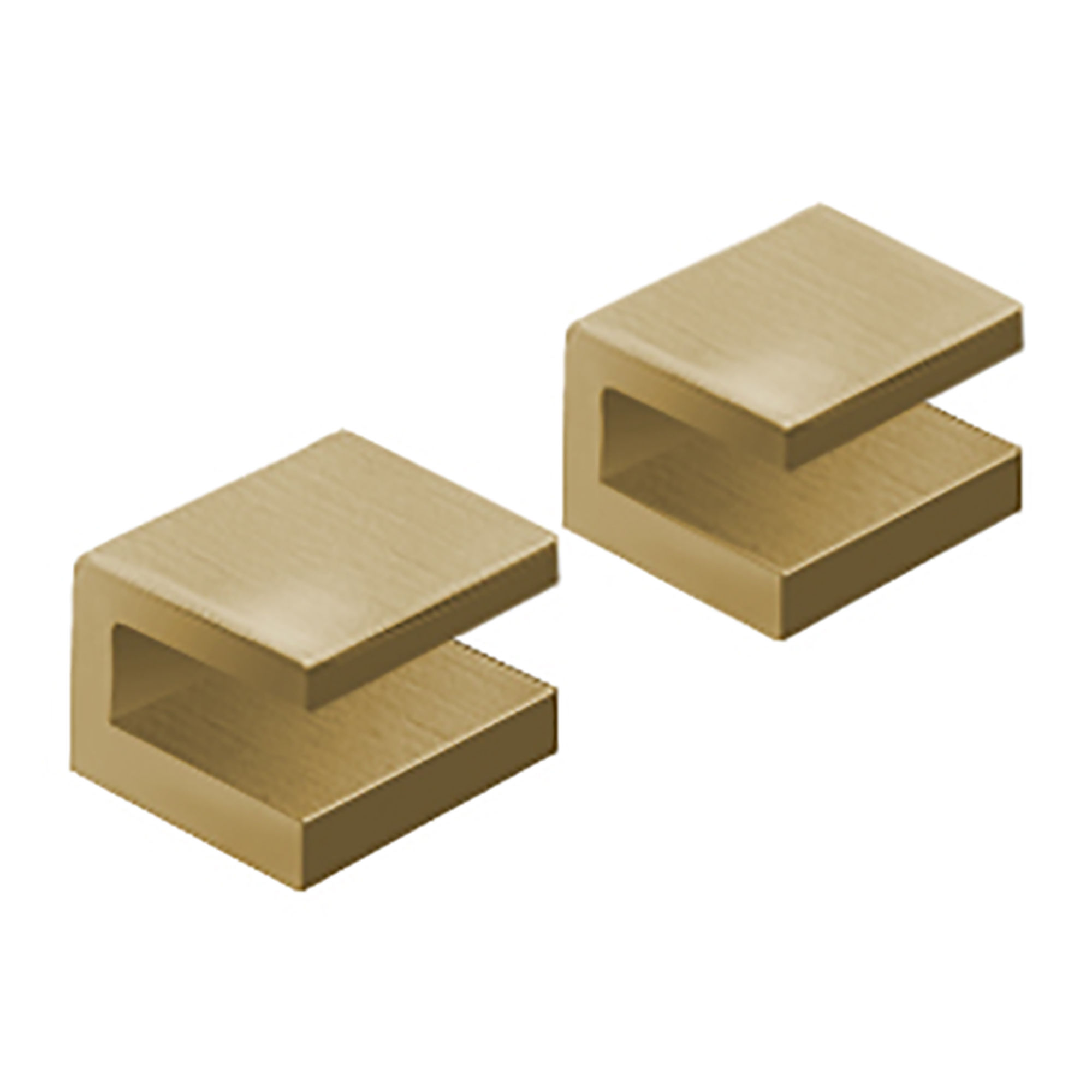 Origins Living Pier Shelf Brackets (Pair) Brushed Brass - 200412
