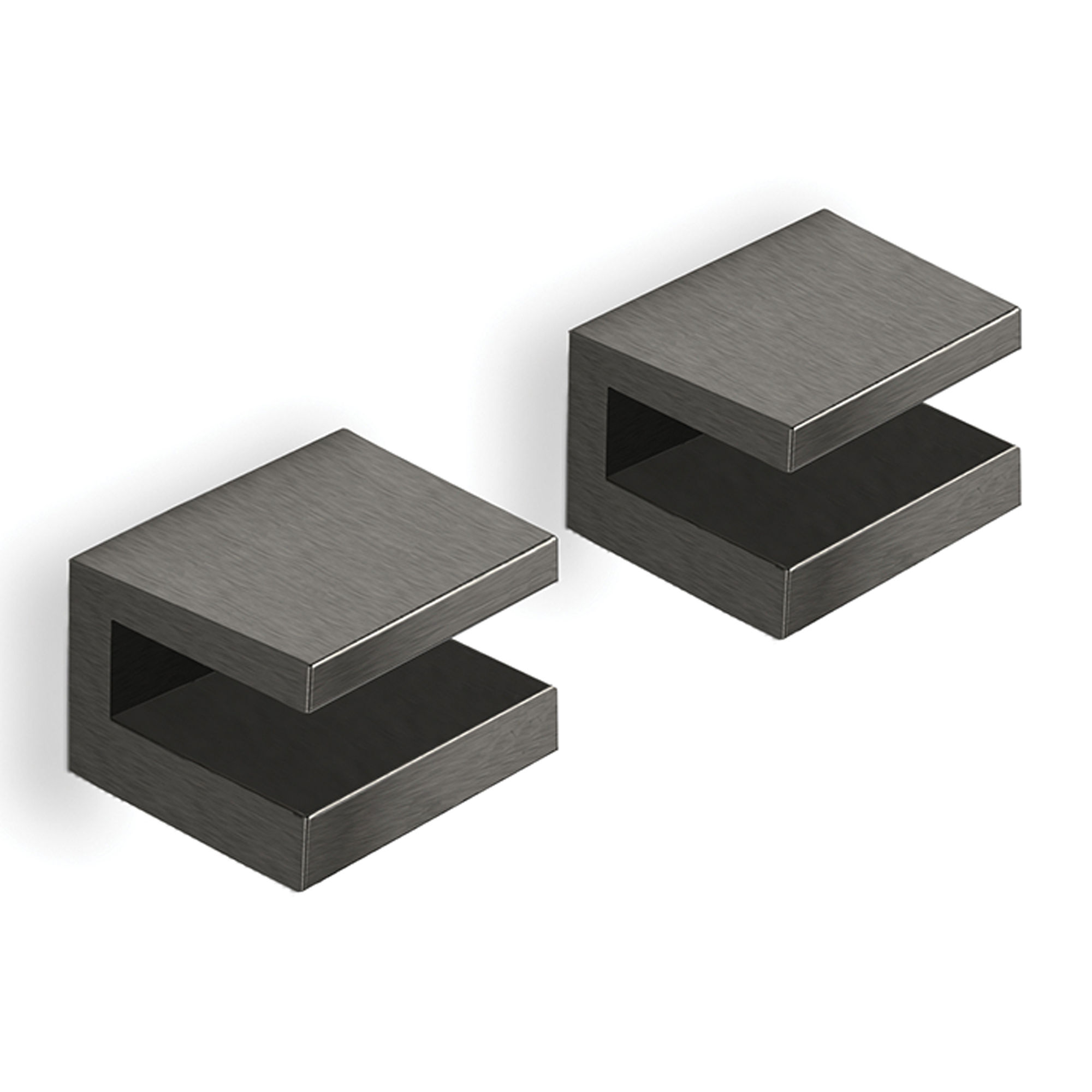 Origins Living Pier Shelf Brackets (Pair) Gunmetal - 210145