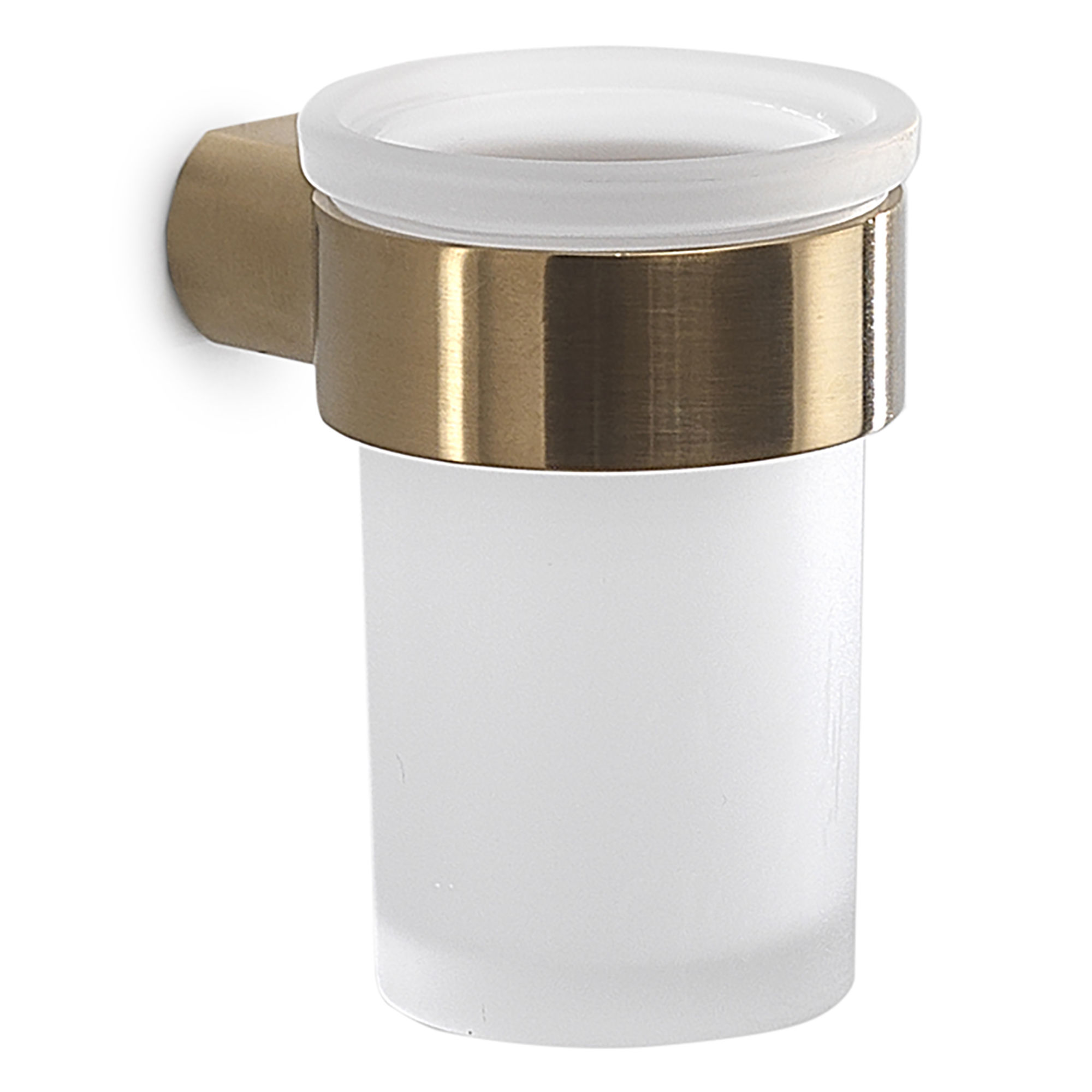 Origins Living Pirenei Glass Tumbler and Holder Brushed Gold - PI10-88