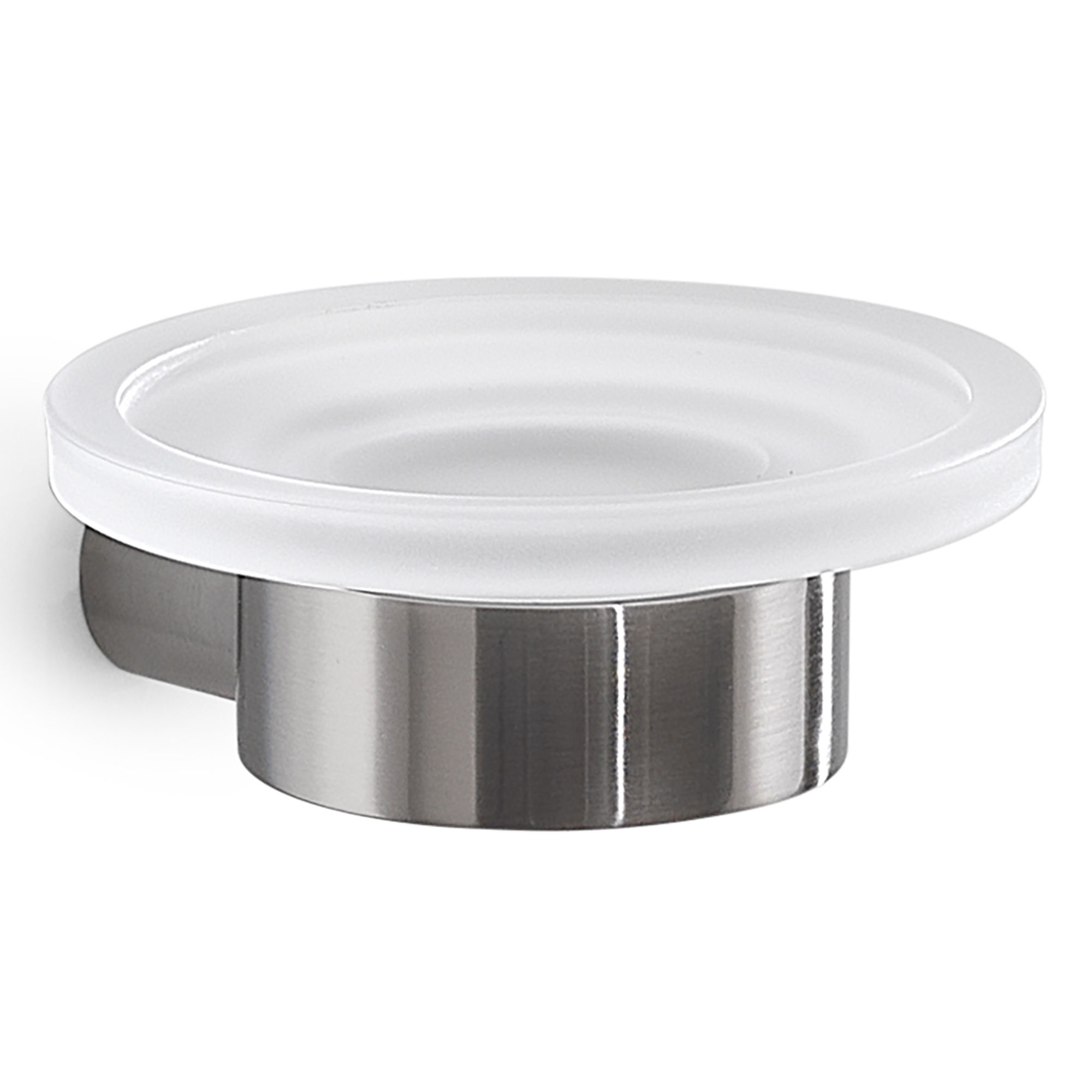 Origins Living Pirenei Glass Soap Dish Brushed Nickel - PI11-38