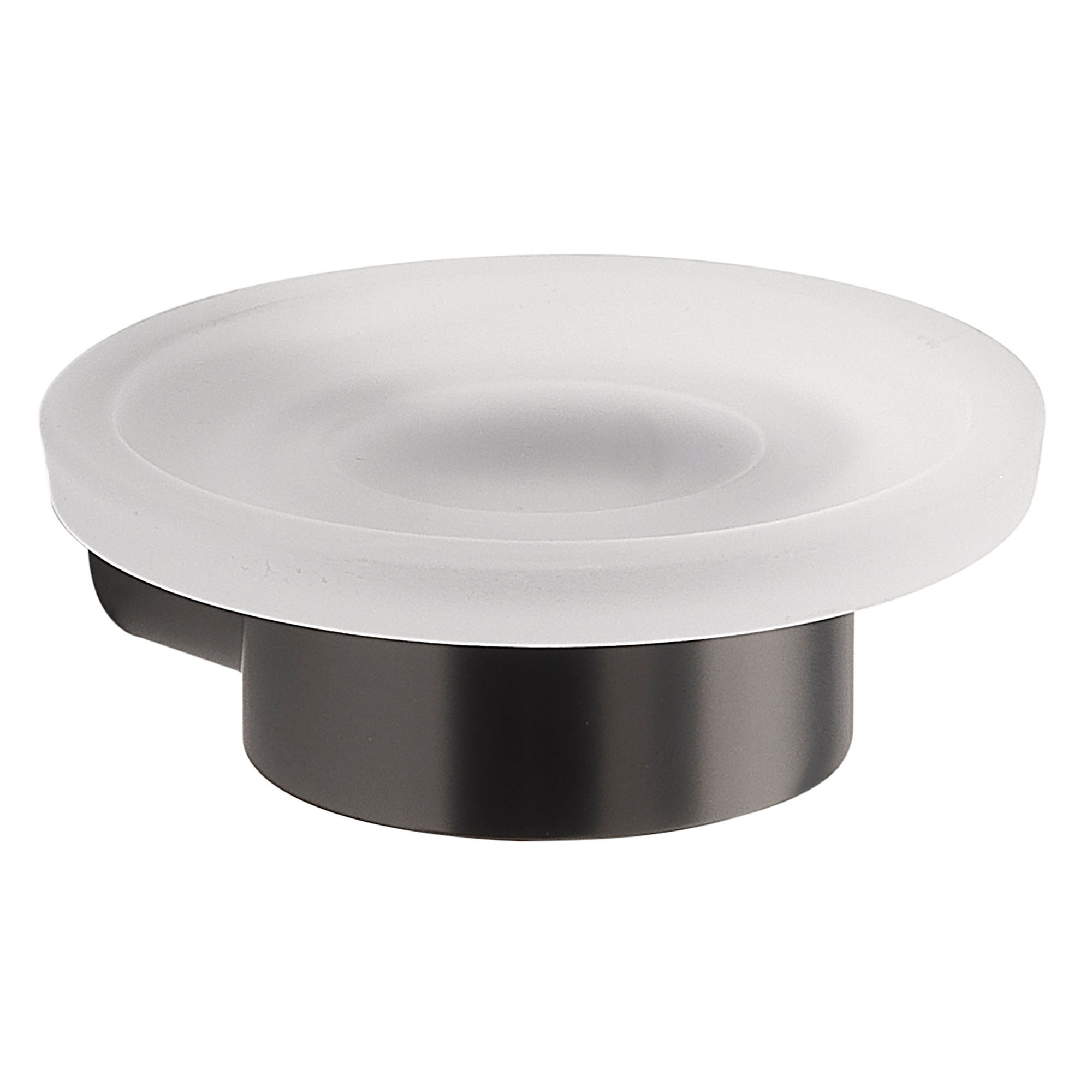 Origins Living Pirenei Glass Soap Dish Gunmetal - PI11-81