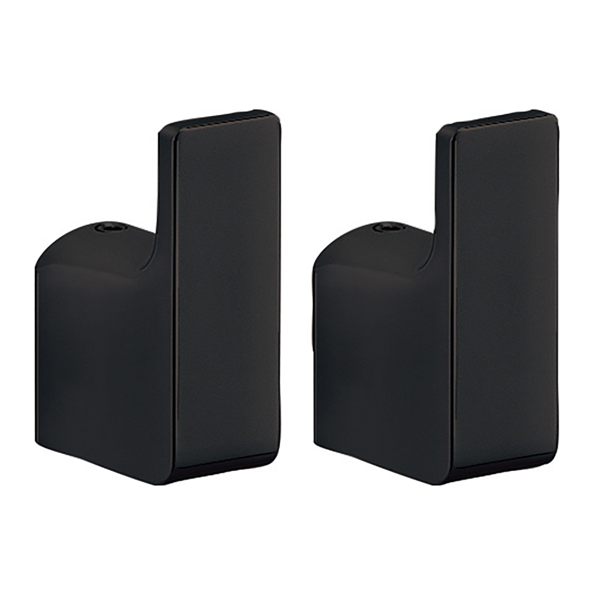 Origins Living Pirenei Bathroom Hooks (Pair) Black - PI27-14