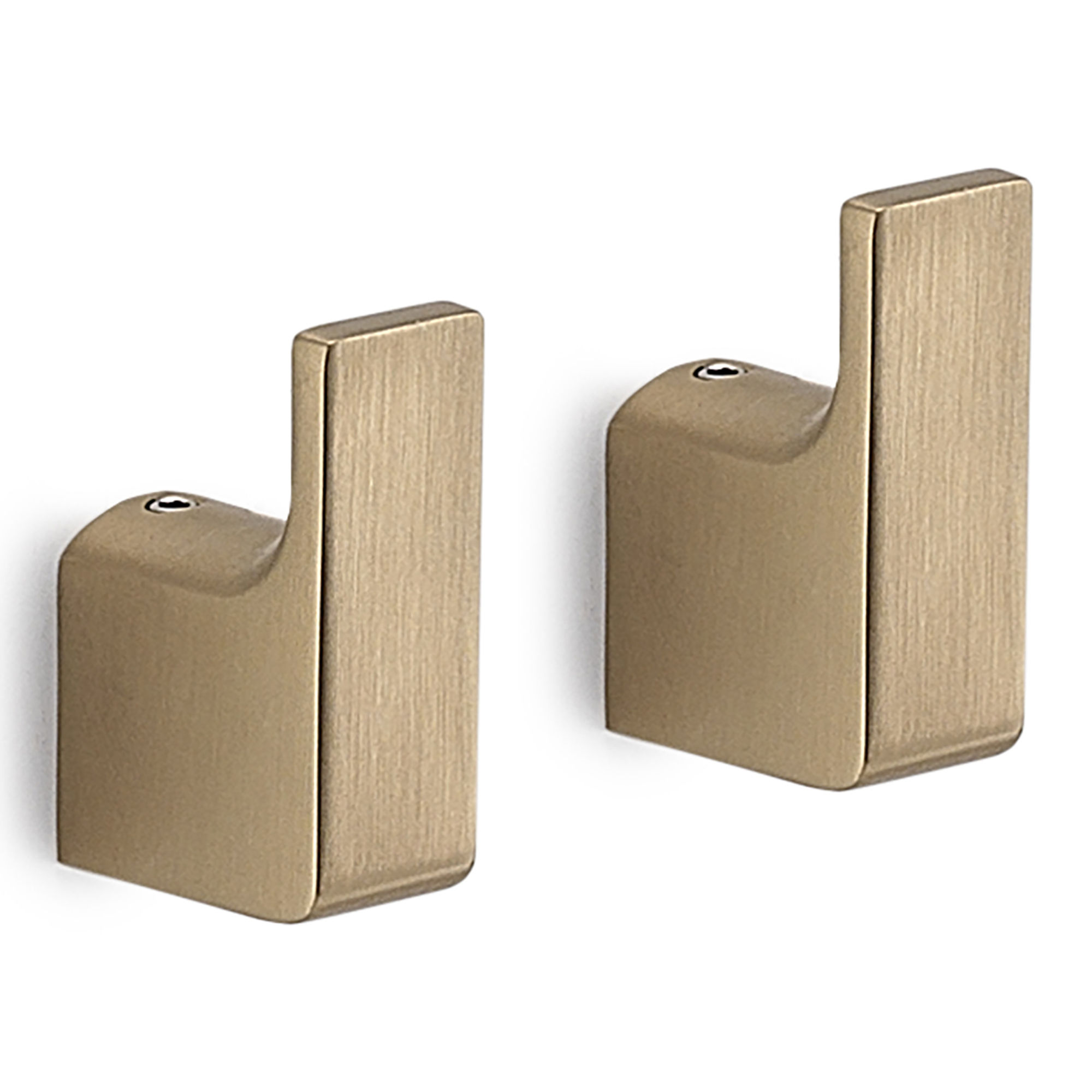 Origins Living Pirenei Bathroom Hooks (Pair) Brushed Gold - PI27-88