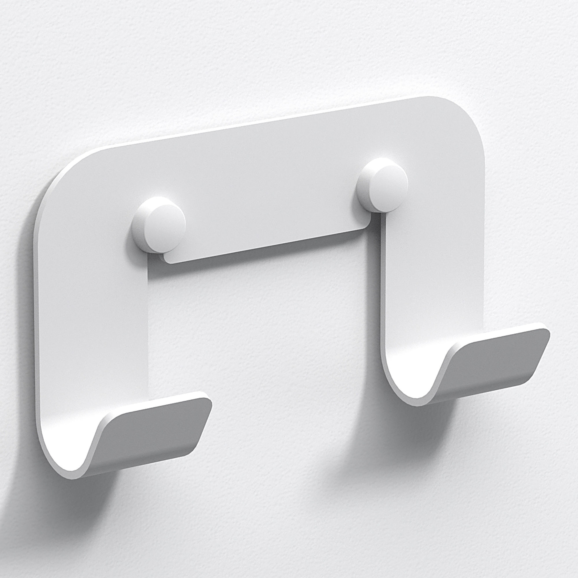 Origins Living Quick Double Bathroom Hook White - 184897