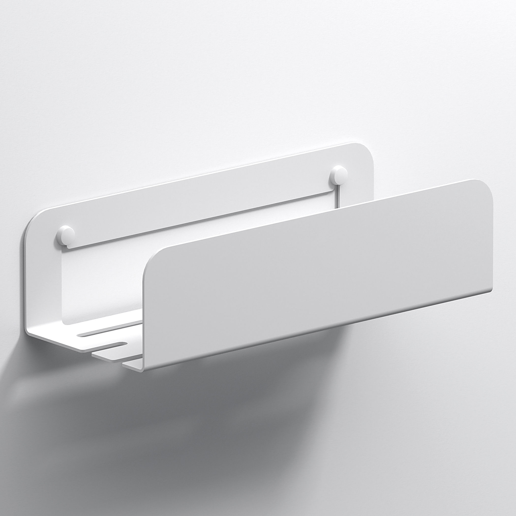Origins Living Quick Deep Shower Shelf White 300mm x 124mm - 185092