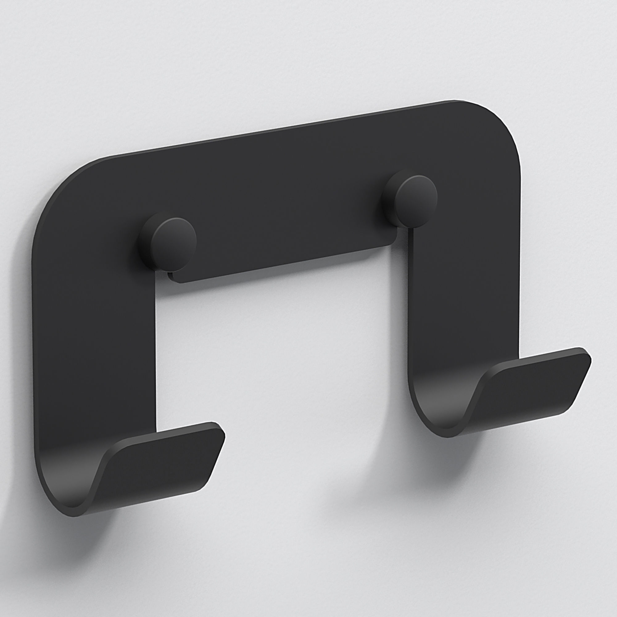 Origins Living Quick Double Bathroom Hook Black - 185276