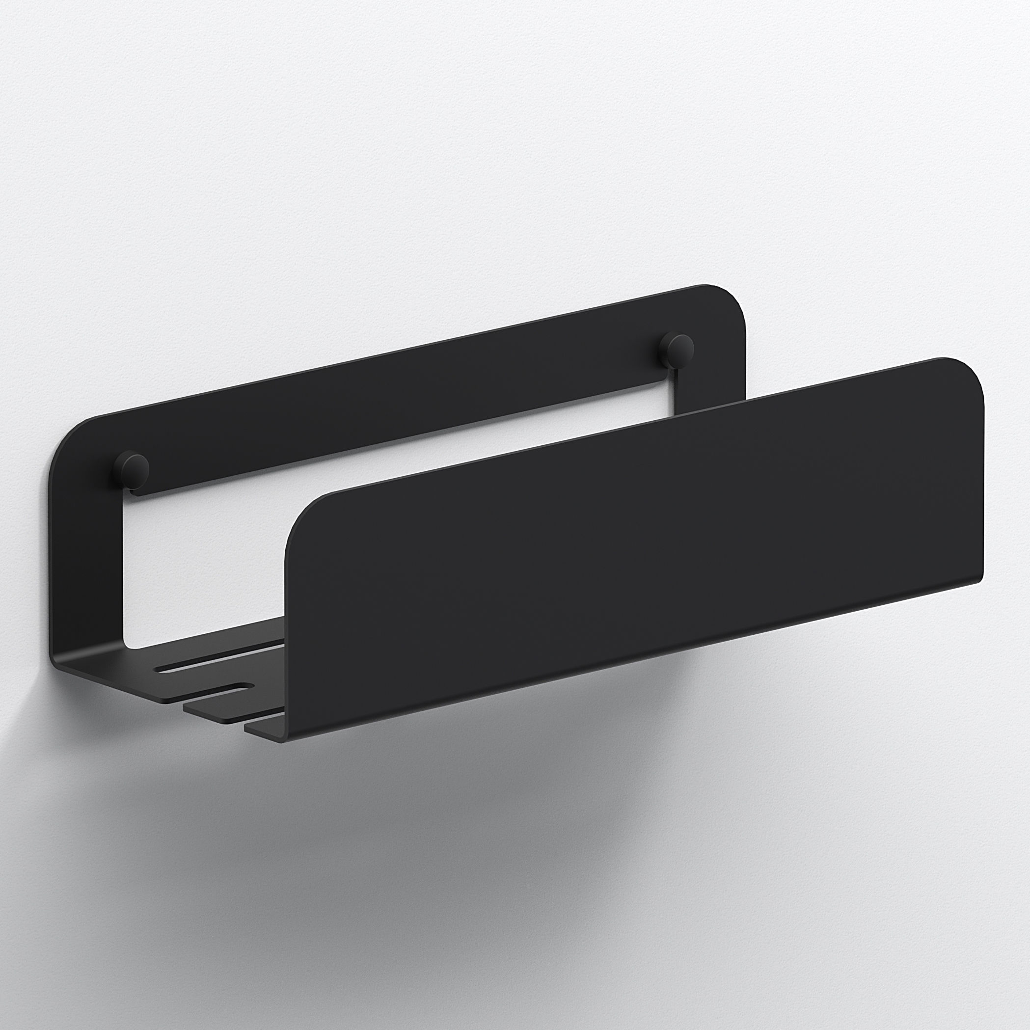 Origins Living Quick Deep Shower Shelf Black 300mm x 124mm - 185474