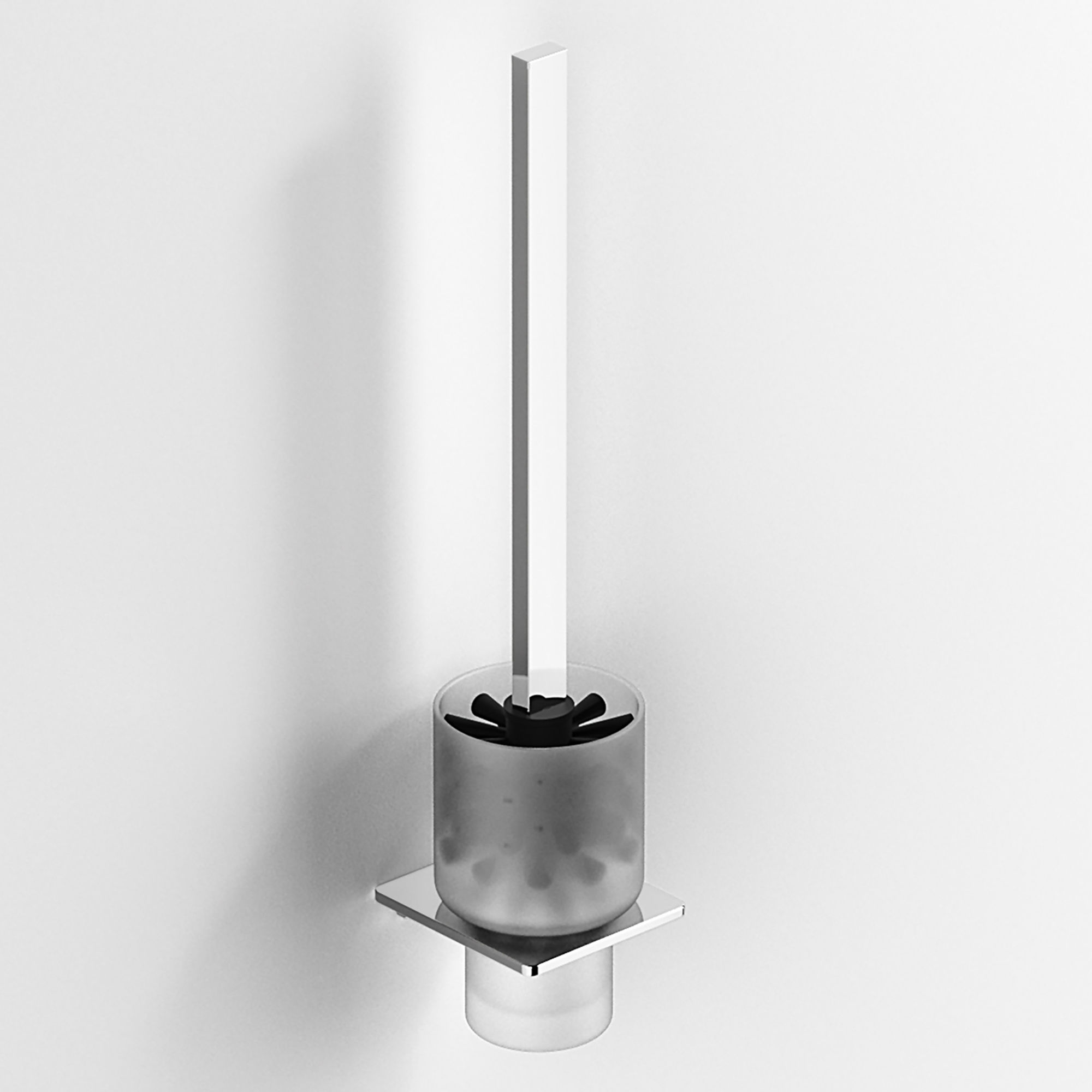 Origins Living S Cube Toilet Brush Chrome - 166855