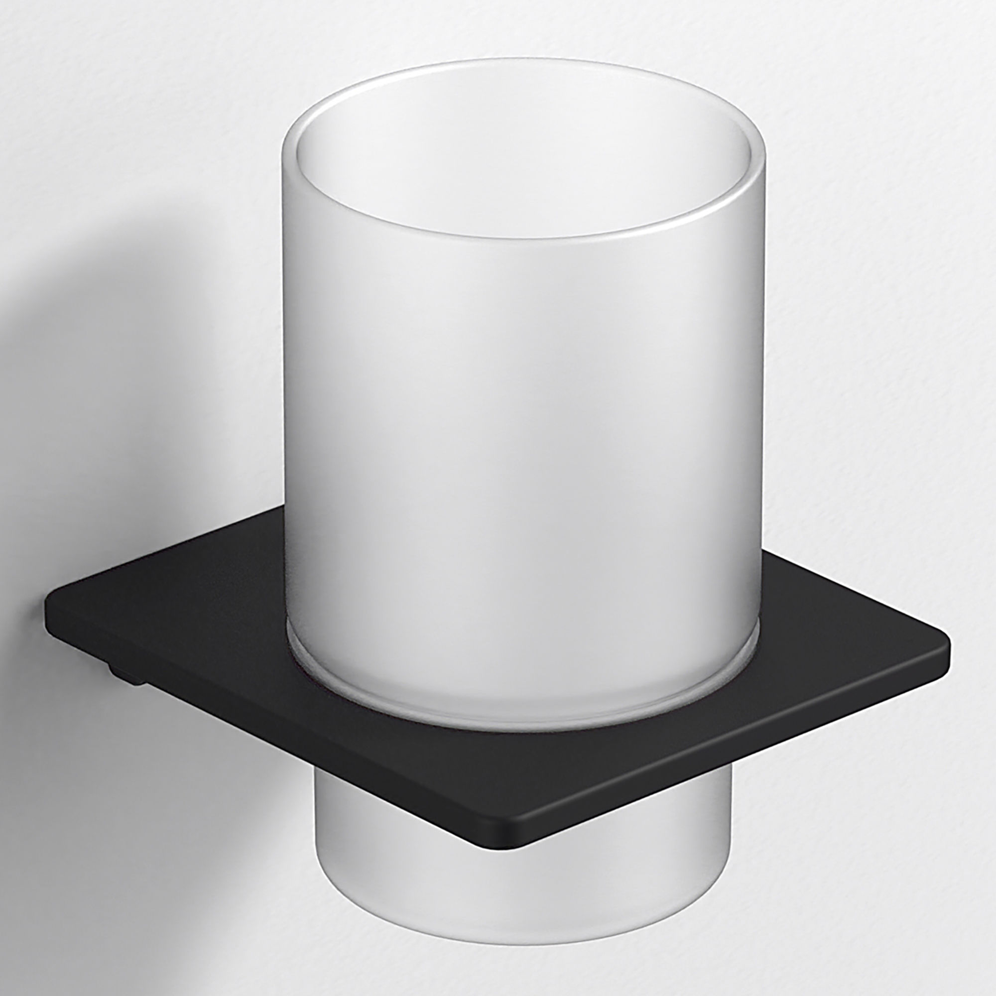 Origins Living S6 Glass Tumbler and Holder Black - 185863