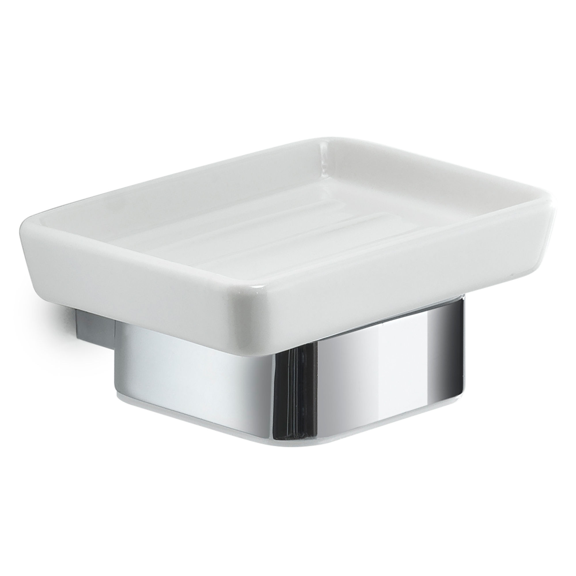 Origins Living Spluga Ceramic Soap Dish Chrome - SG11-13