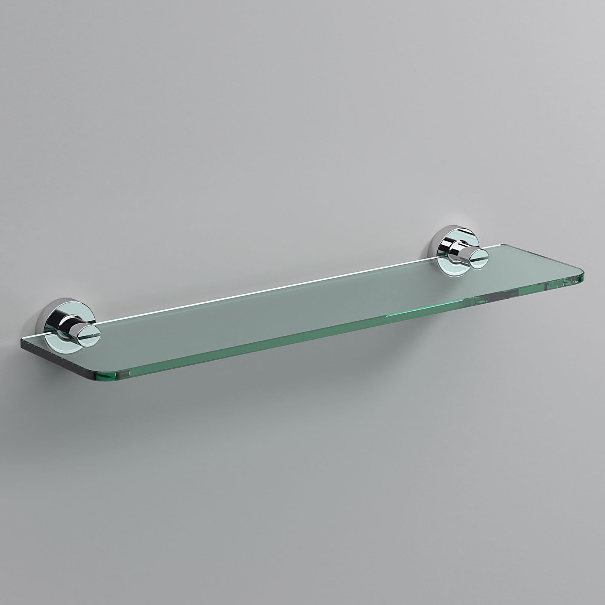 Origins Living Tecno Project Glass Shelf Chrome 500mm x 135mm - 116843