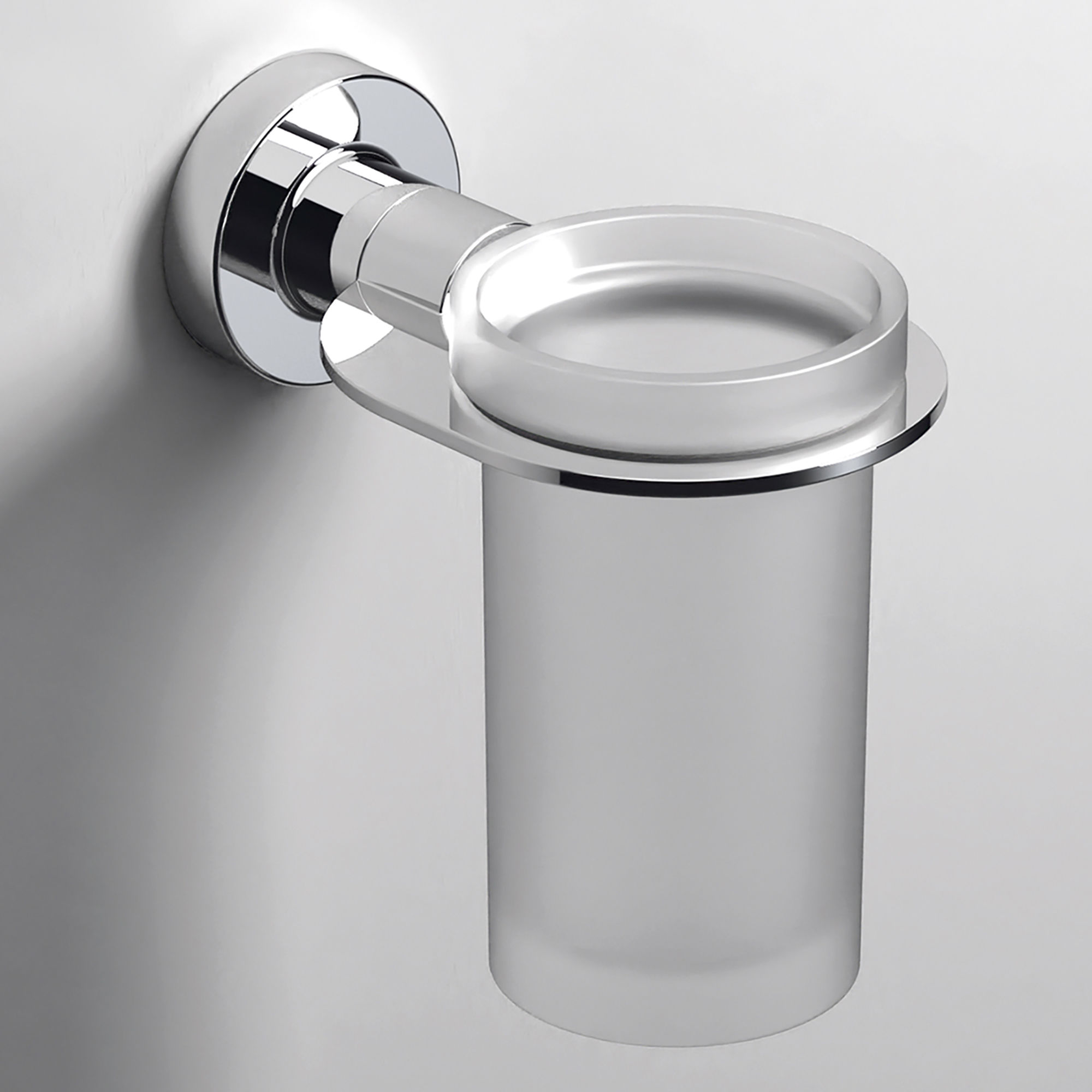 Origins Living Tecno Project Glass Tumbler and Holder Chrome - 116935